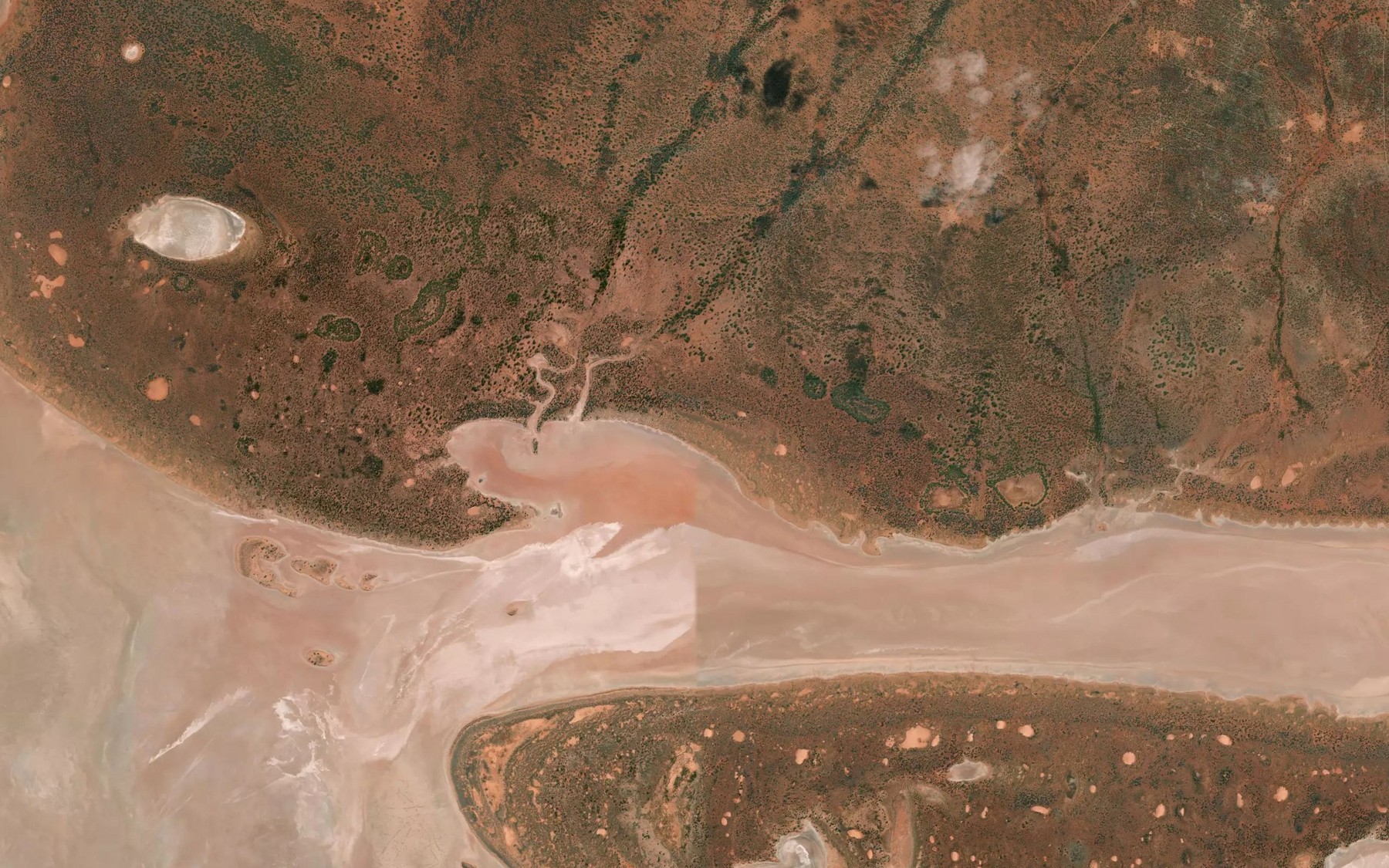 Satellite map of the Lake Lapage