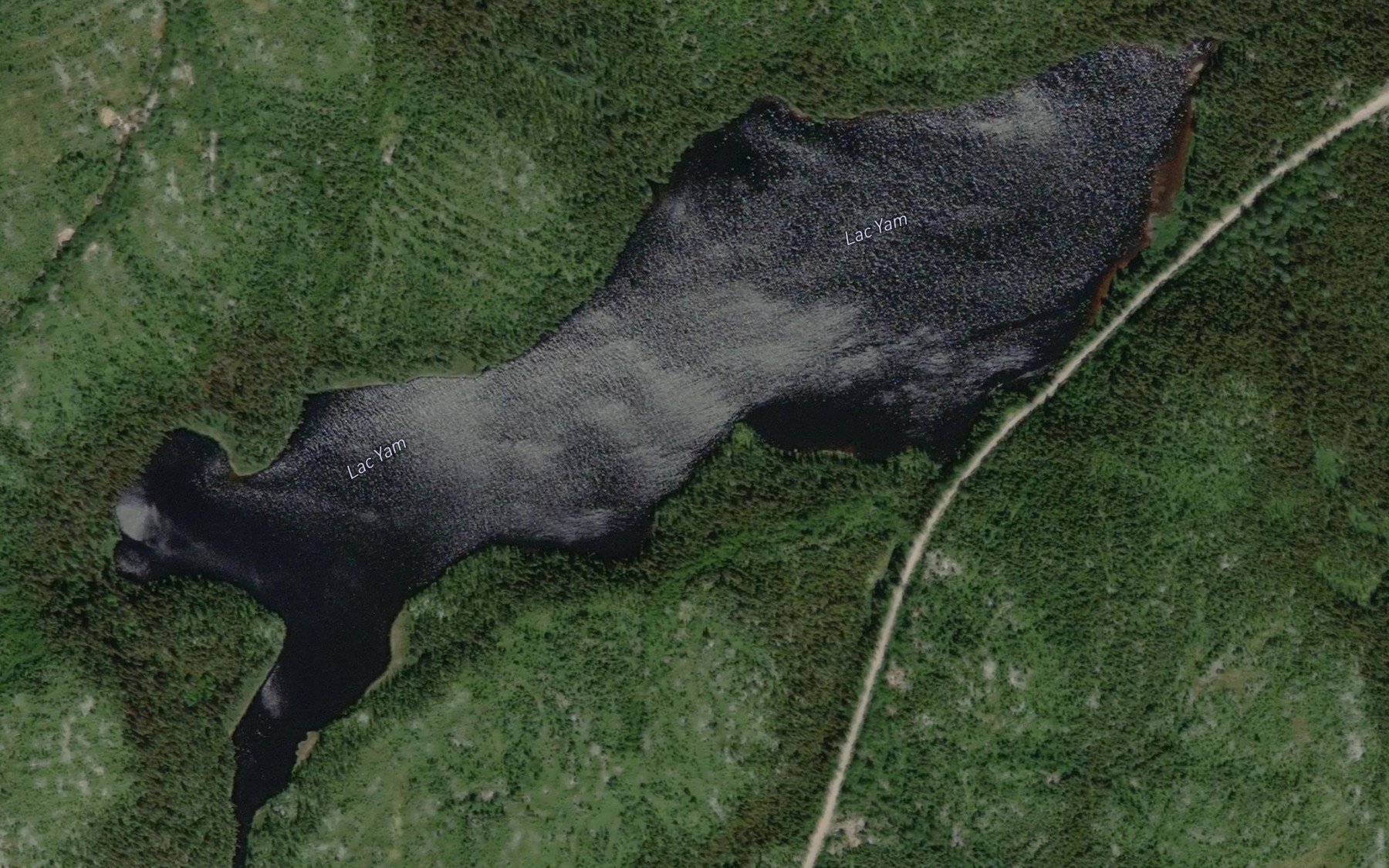 Satellite map of the Lac Yam