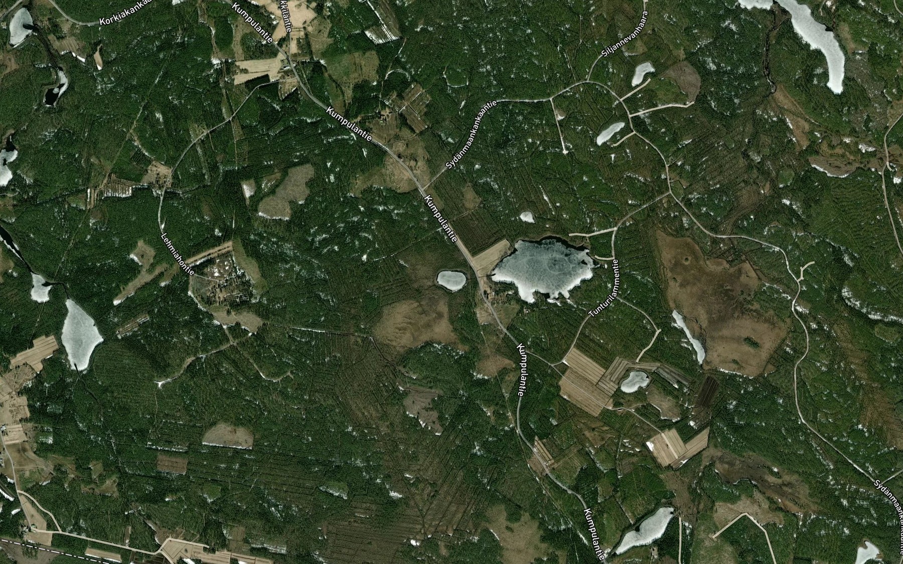 Satellite map of the Haukkalampi