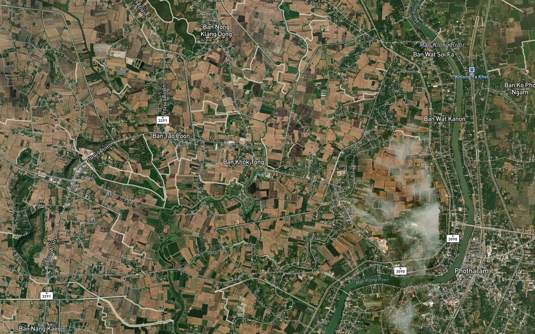 Satellite map of the Khlong Chamrae