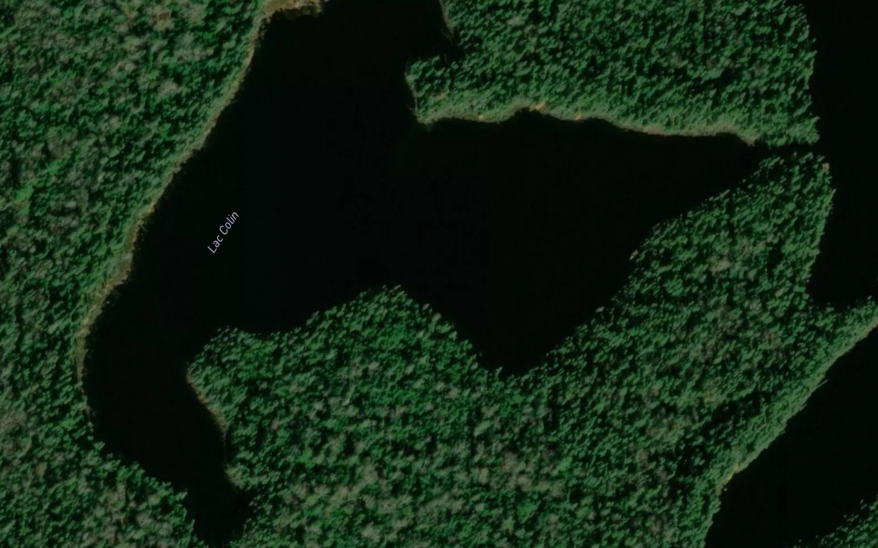 Satellite map of the Lac Colin