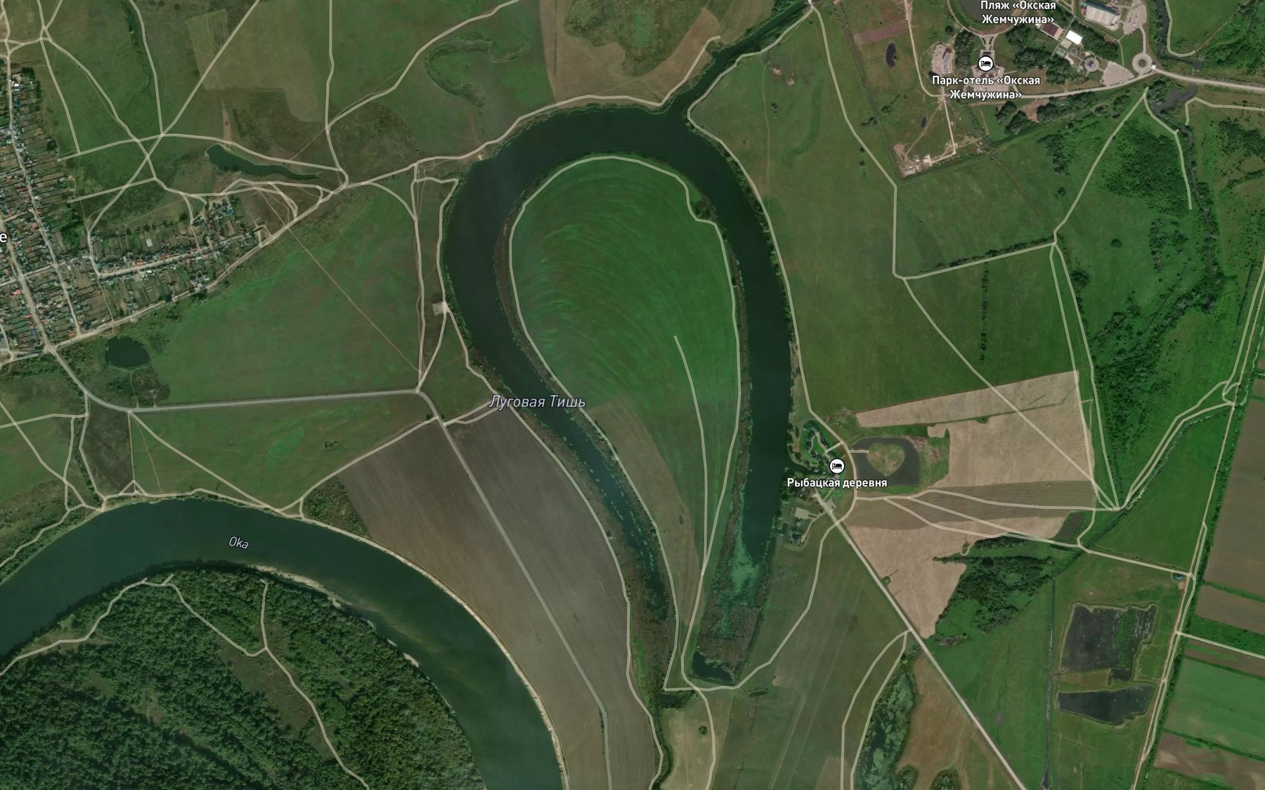 Satellite map of the Ozero Staraya Tish'