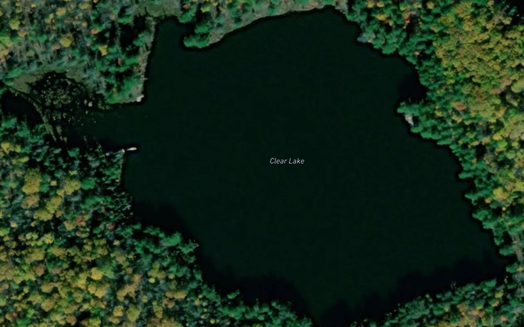 Satellite map of the Clear Lake