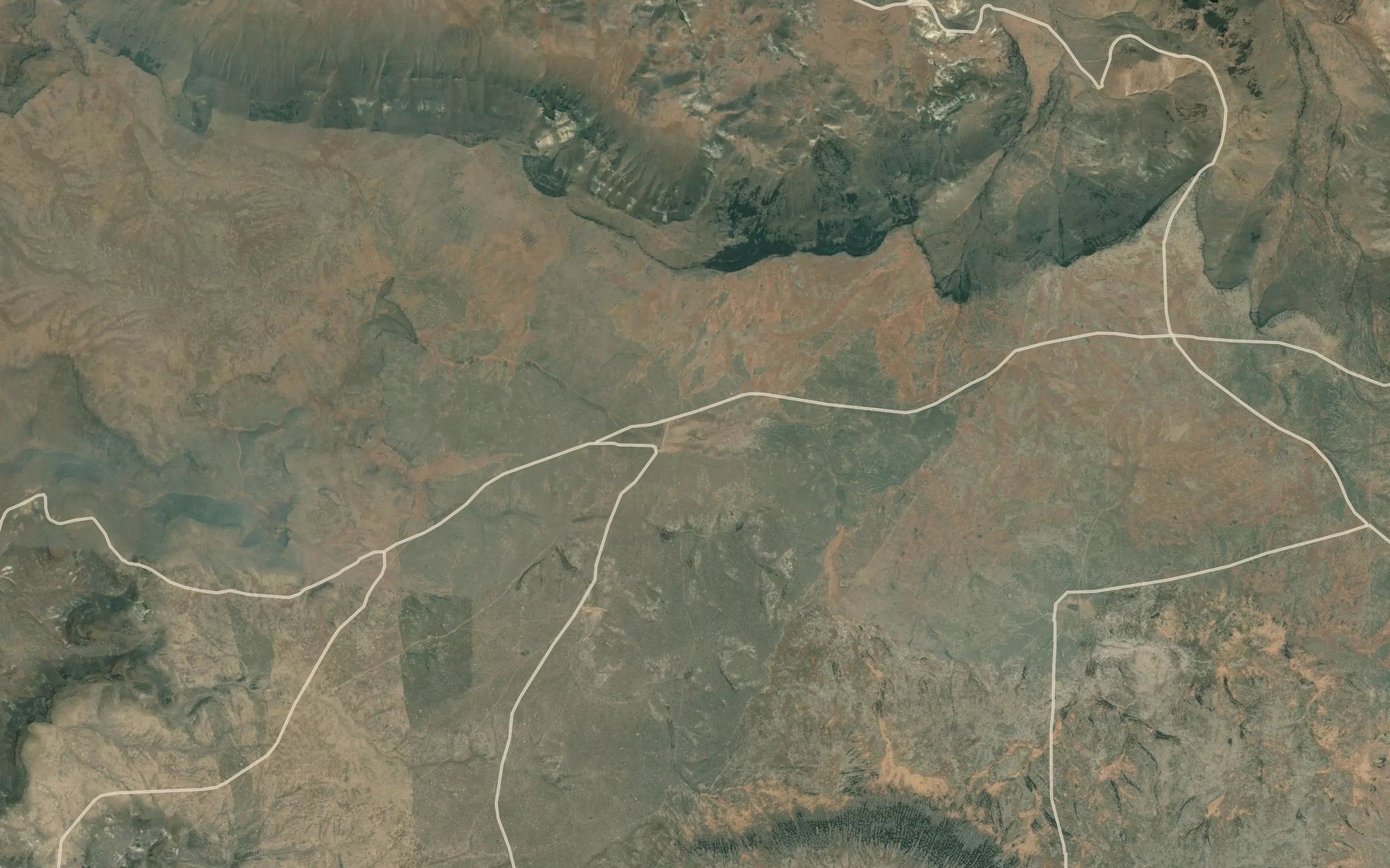 Satellite map of the Riley Horn Reservoir