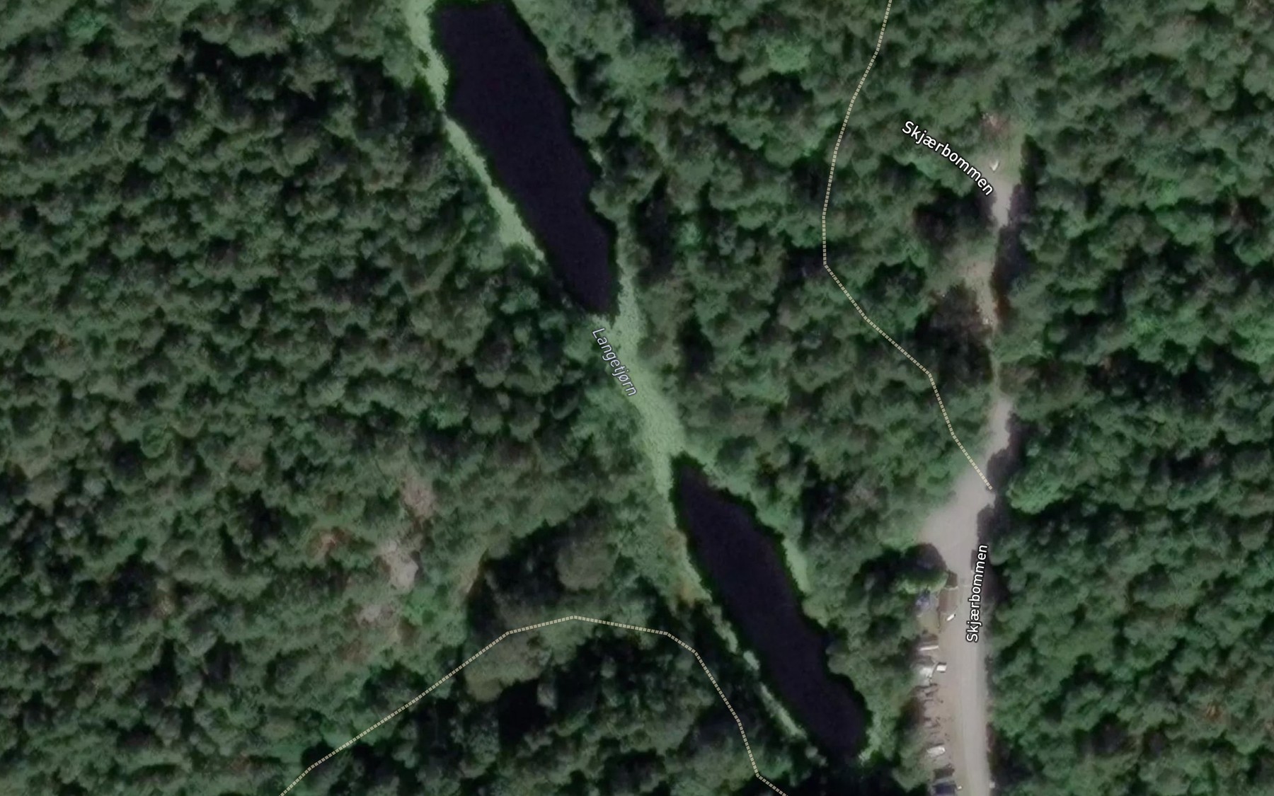 Satellite map of the Langetjonn