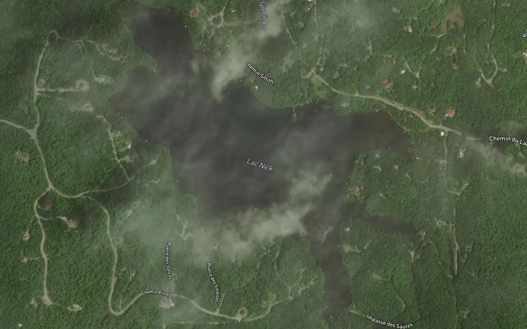 Satellite map of the Lac Nick