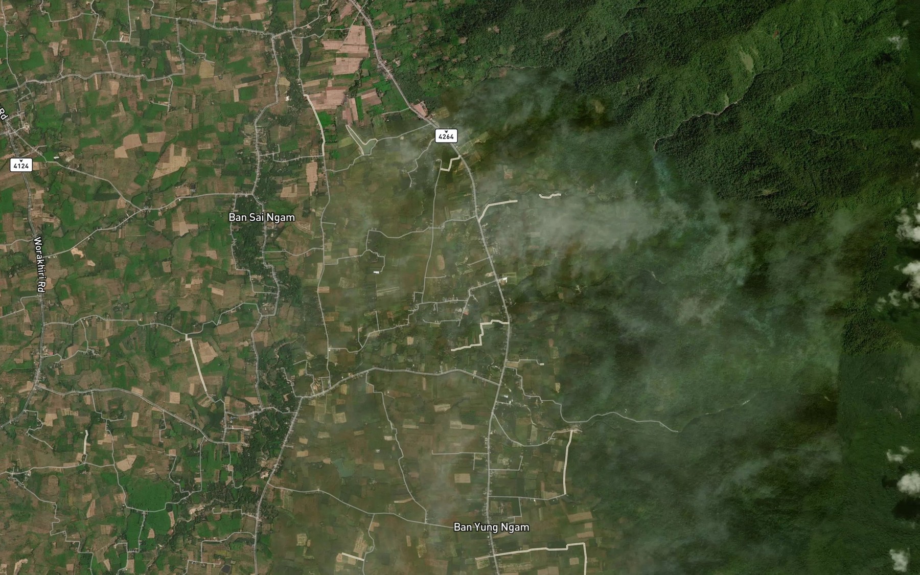 Satellite map of the Khlong Lam Khanun