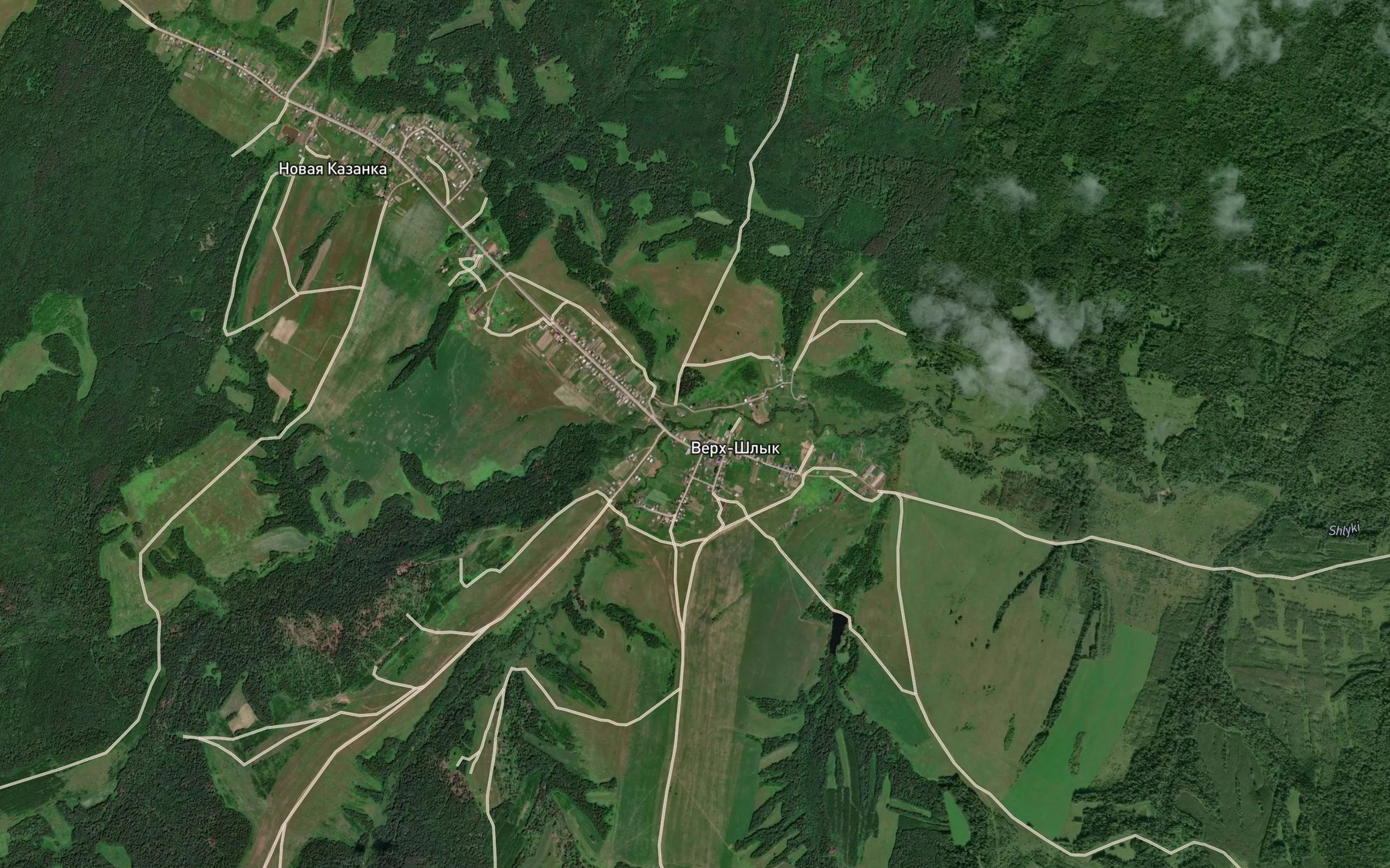 Satellite map of the Pil'va