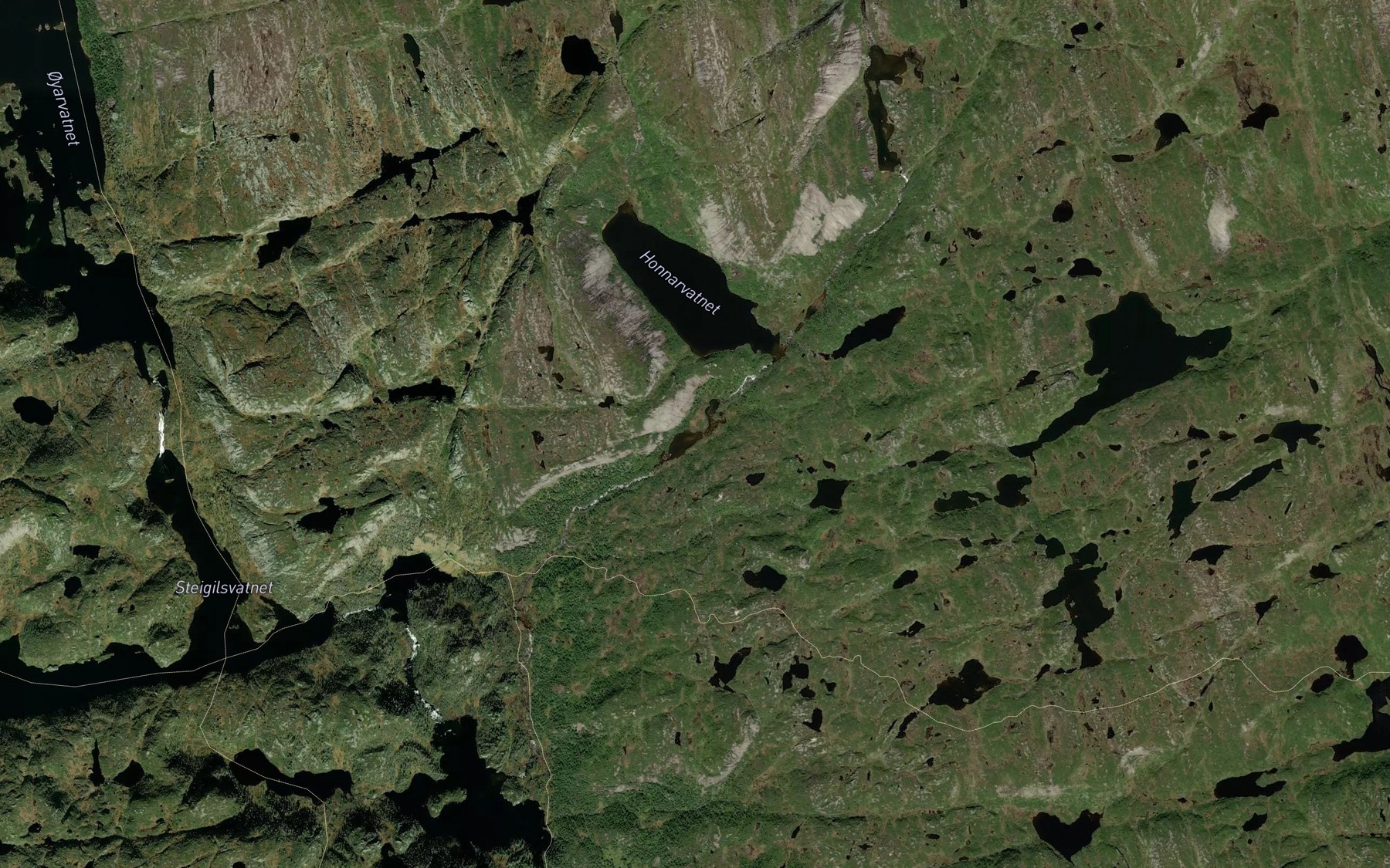 Satellite map of the Langsvassani