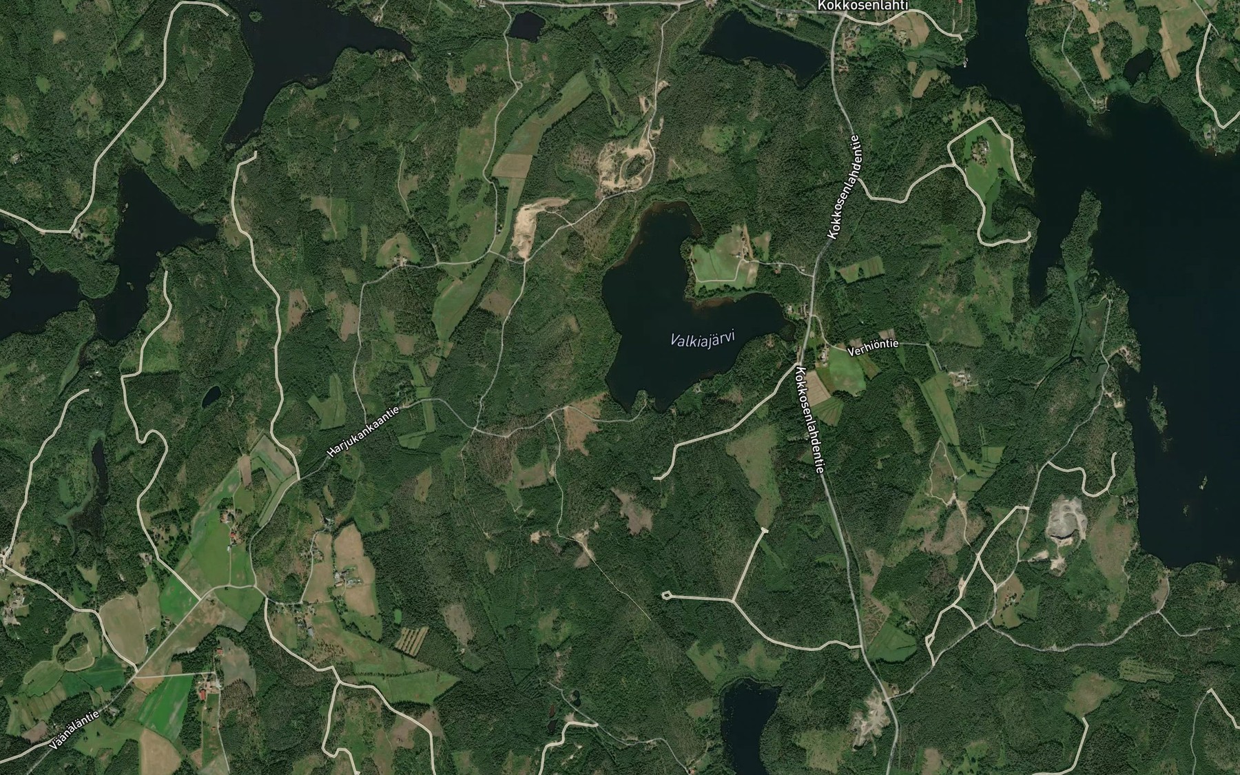Satellite map of the Pursukanlahti