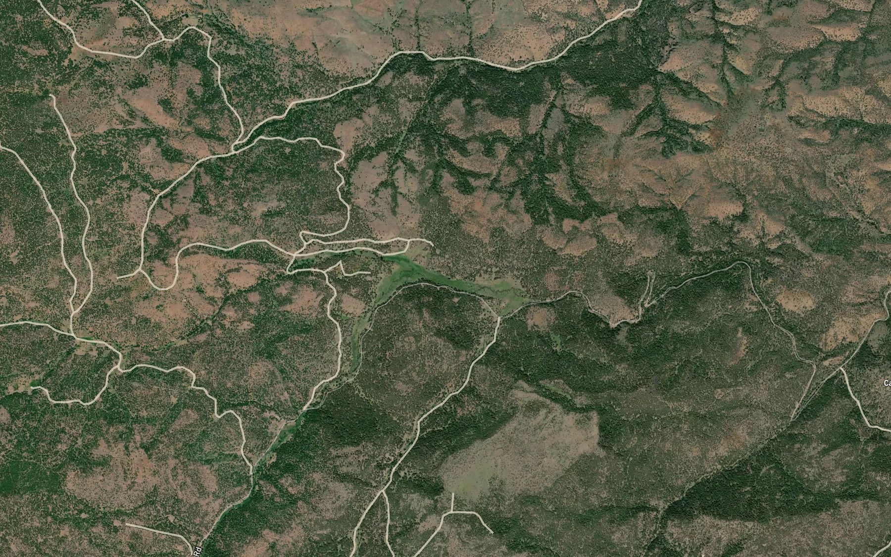 Satellite map of the Barber Creek