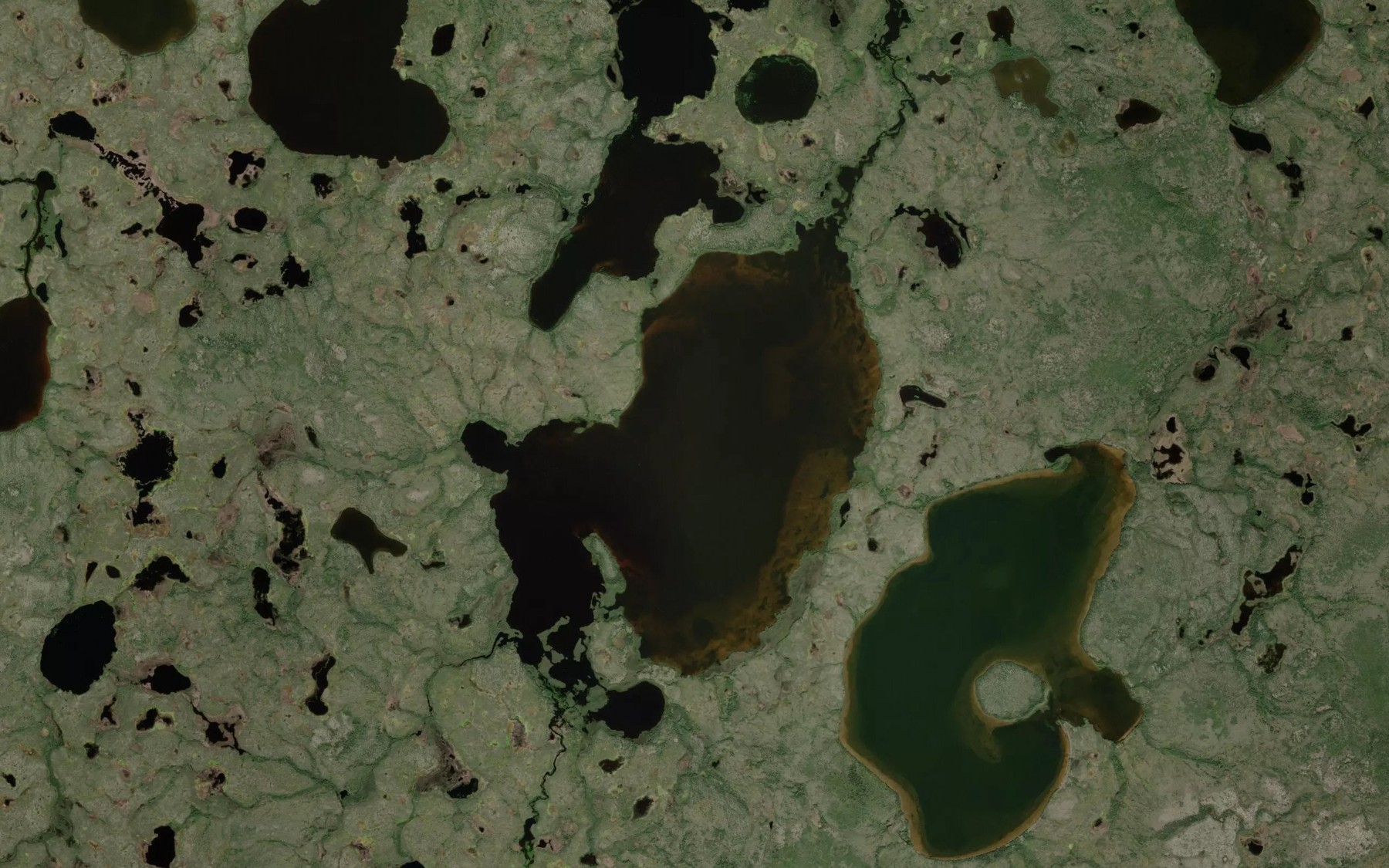 Satellite map of the Polanski Lake