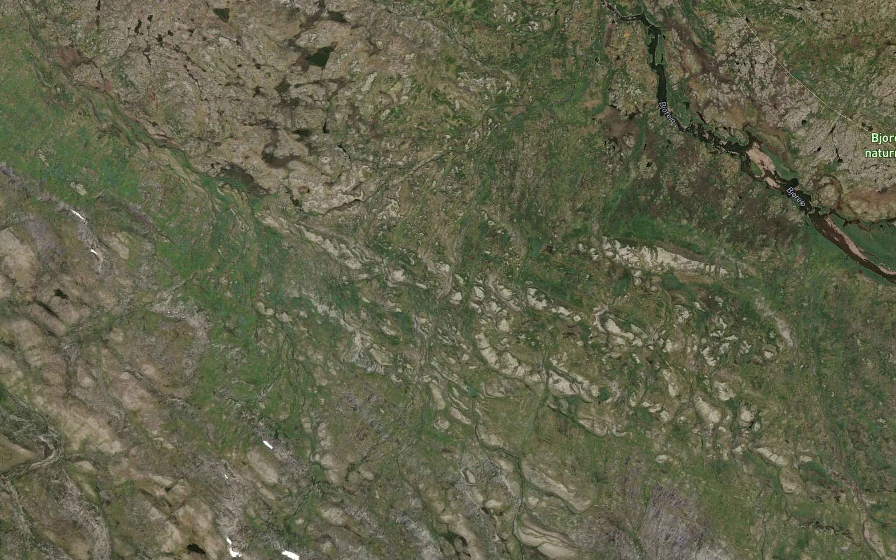 Satellite map of the Grjoto