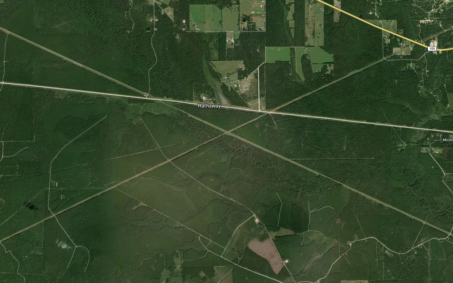 Satellite map of the Six-Ten Slough