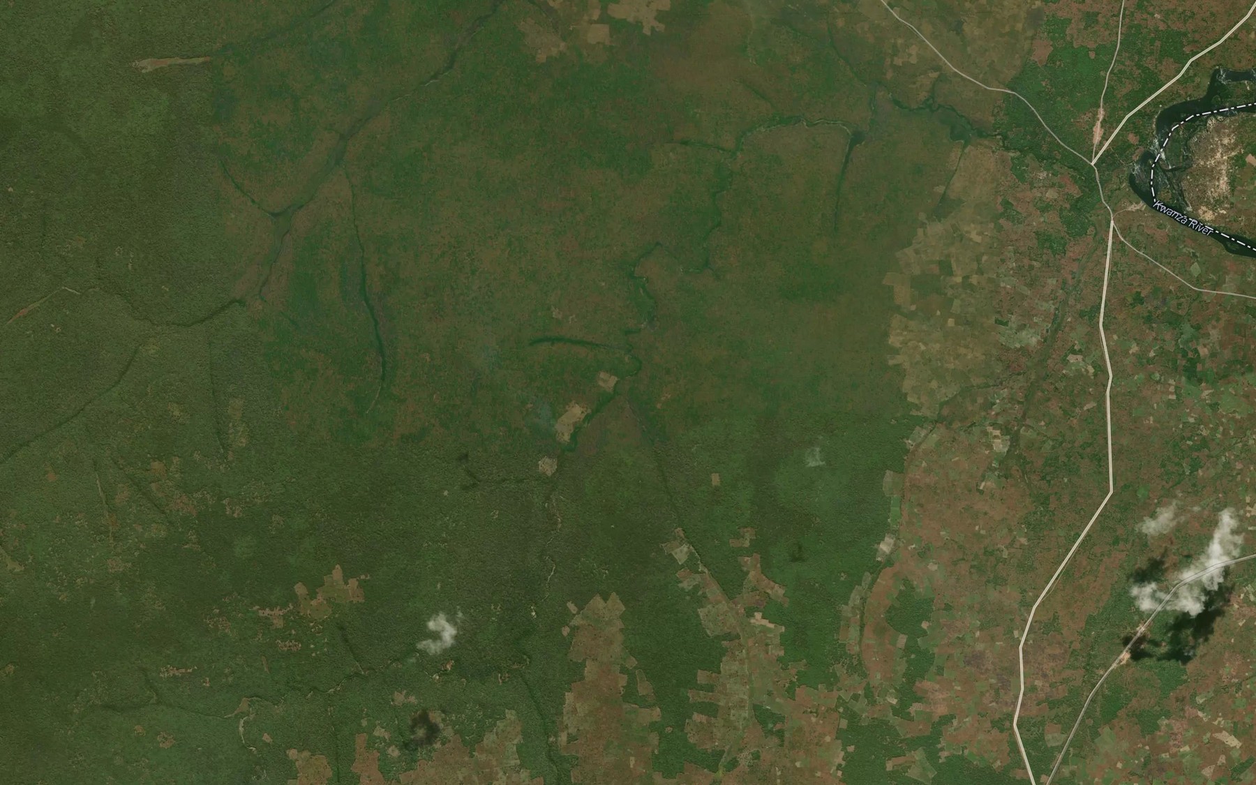 Satellite map of the Camacalanga