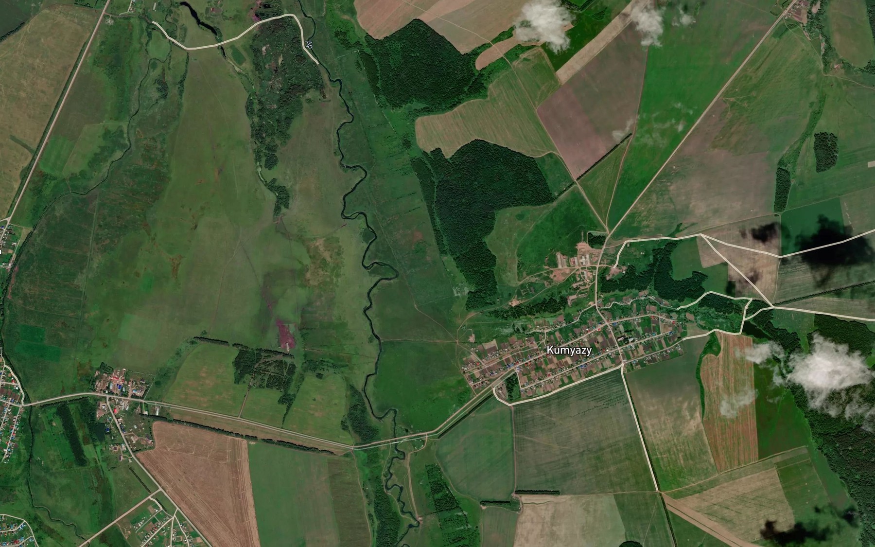 Satellite map of the Kum'yazy