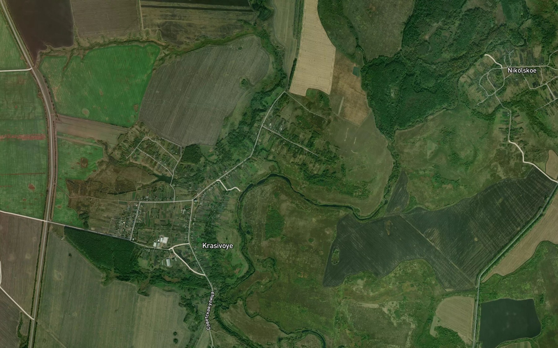Satellite map of the Kolodeznaya