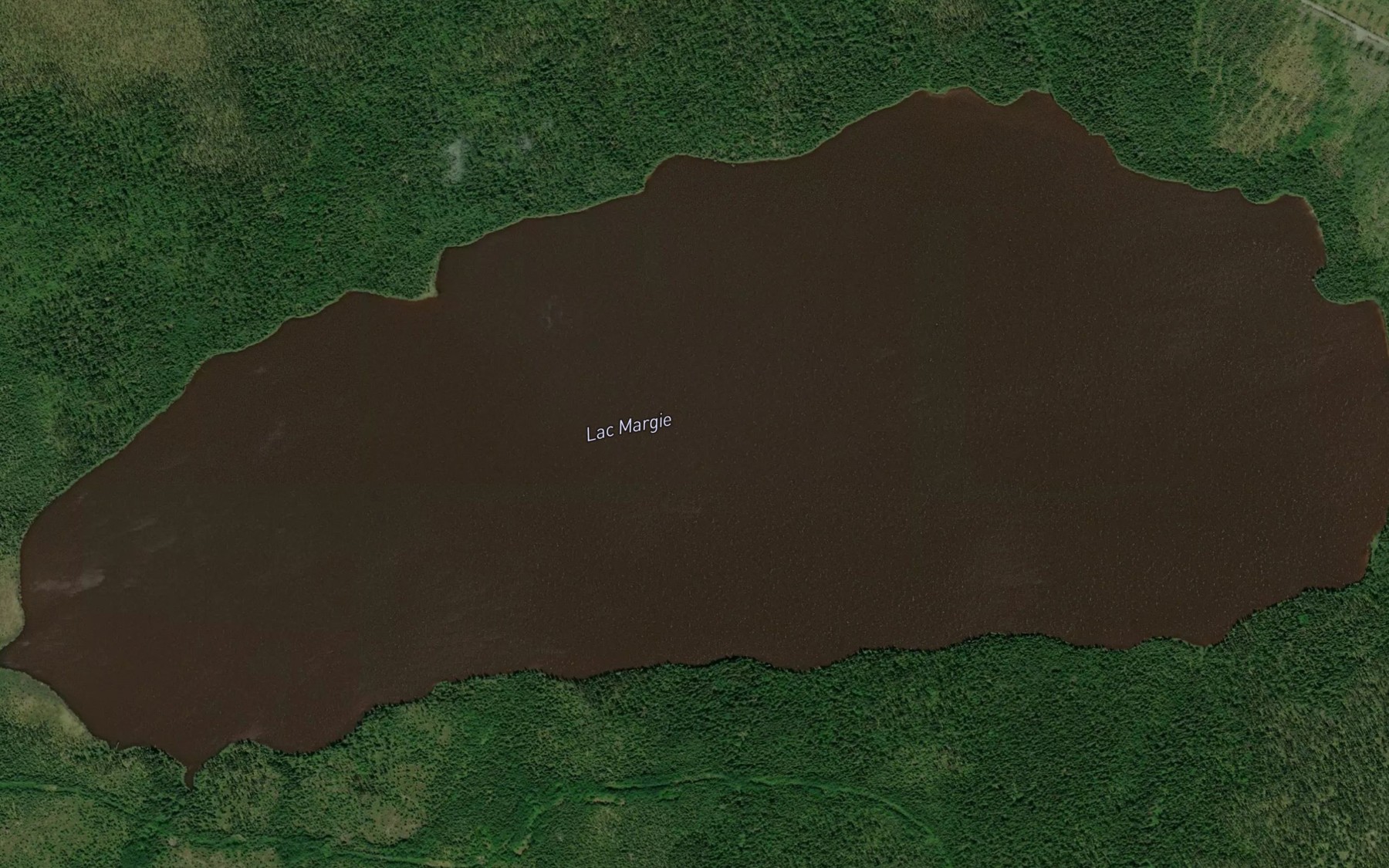 Satellite map of the Lac Margie