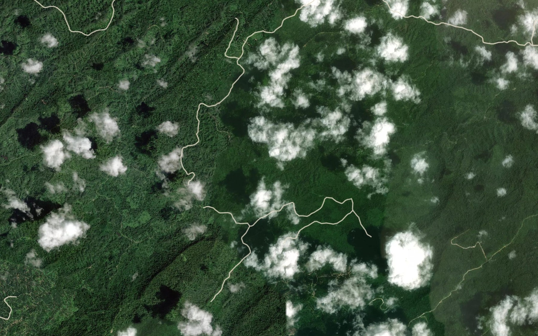Satellite map of the Sungai Chiru