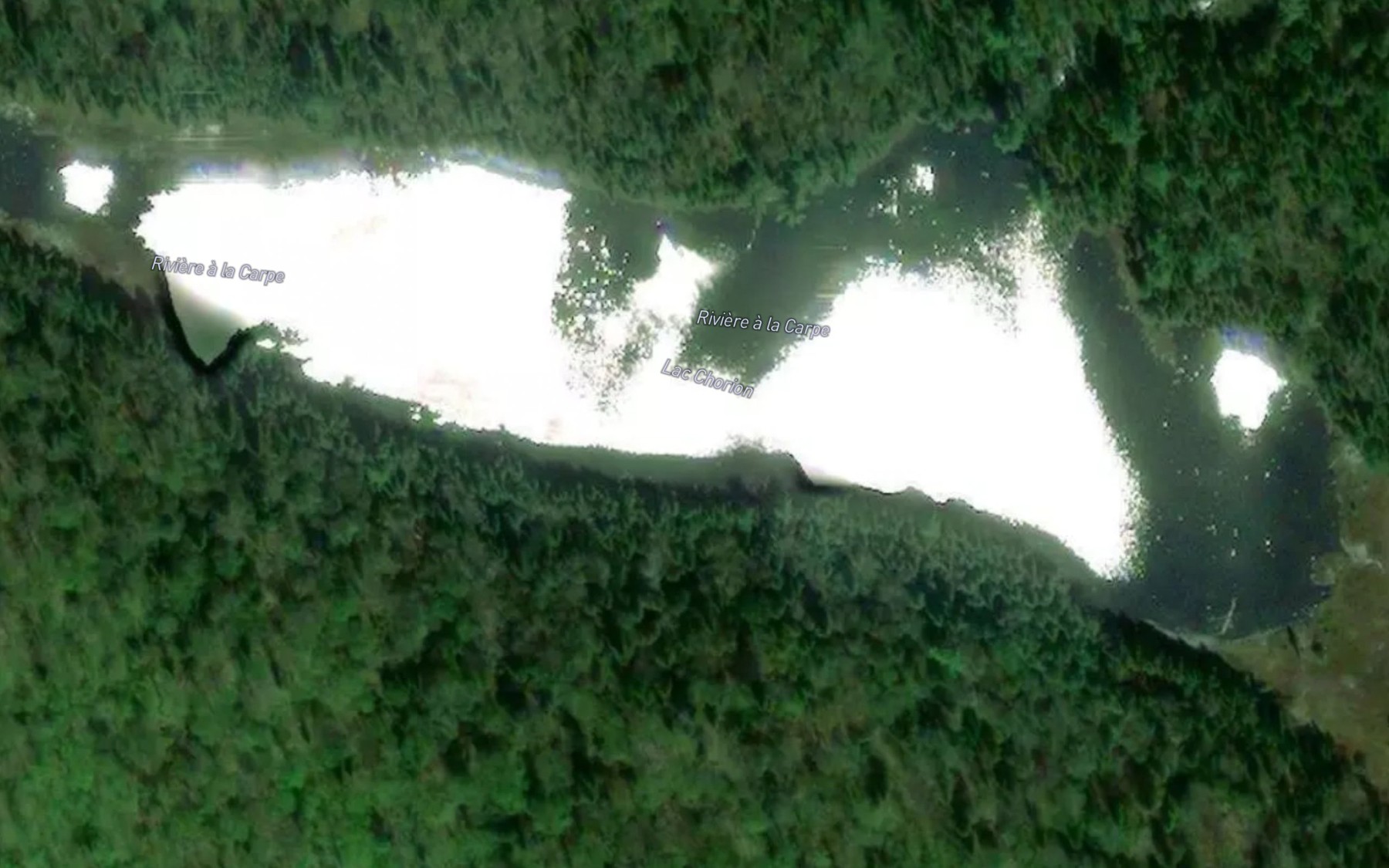 Satellite map of the Lac Chorion