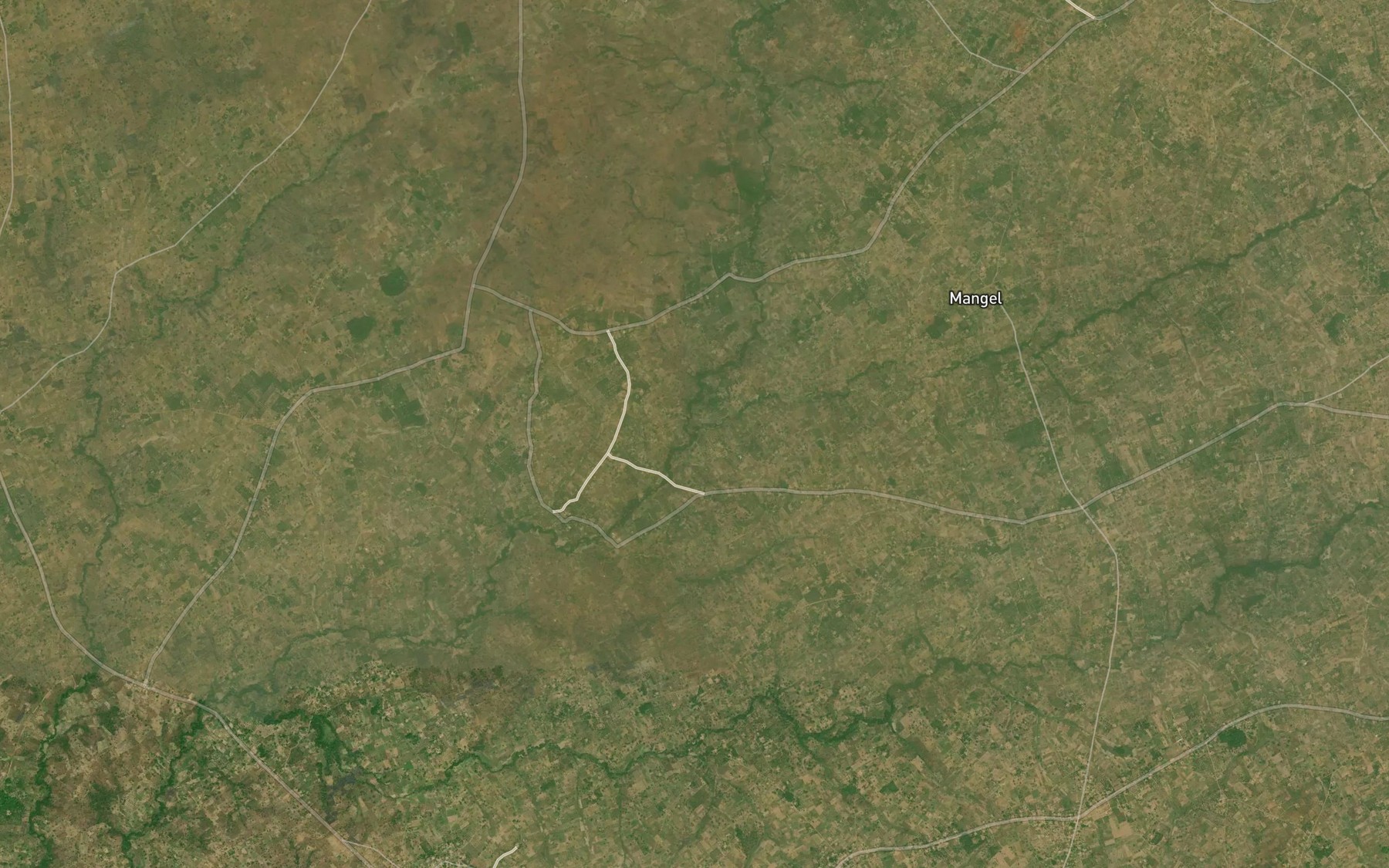 Satellite map of the River Uire