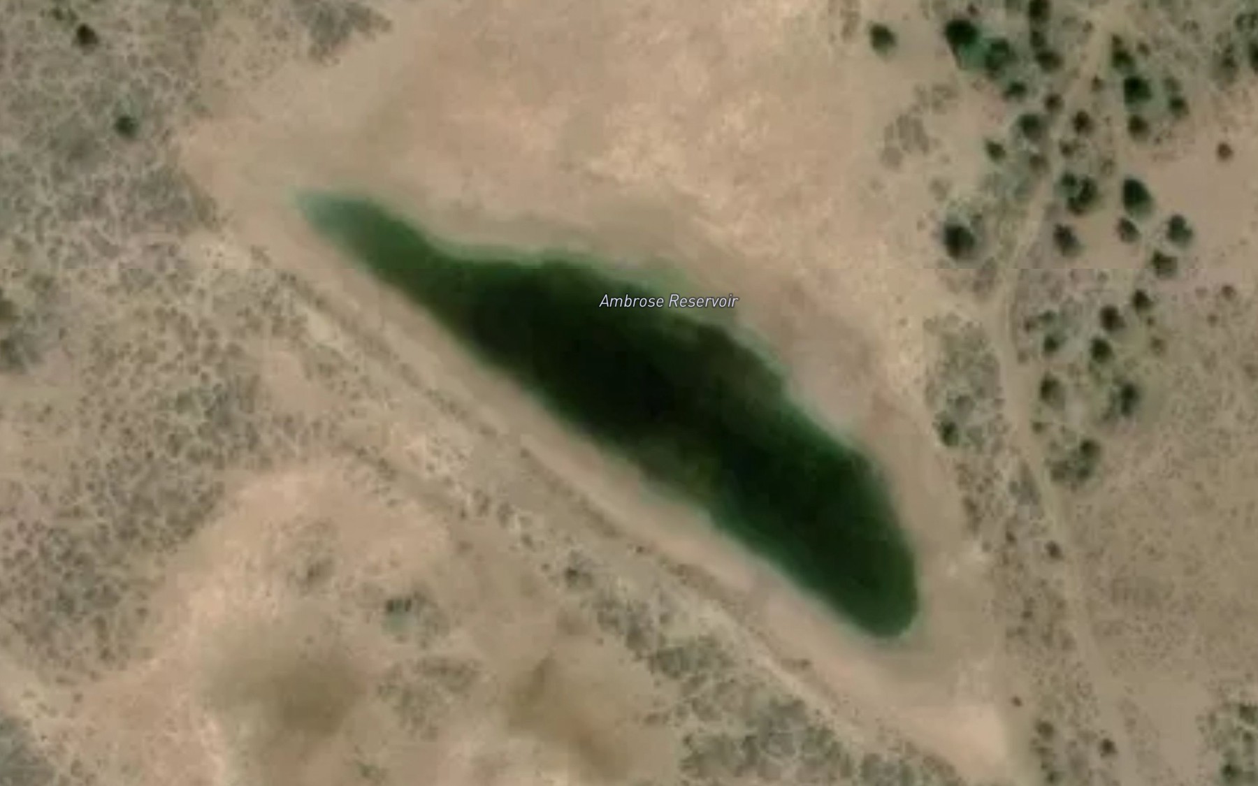 Satellite map of the Ambrose Reservoir