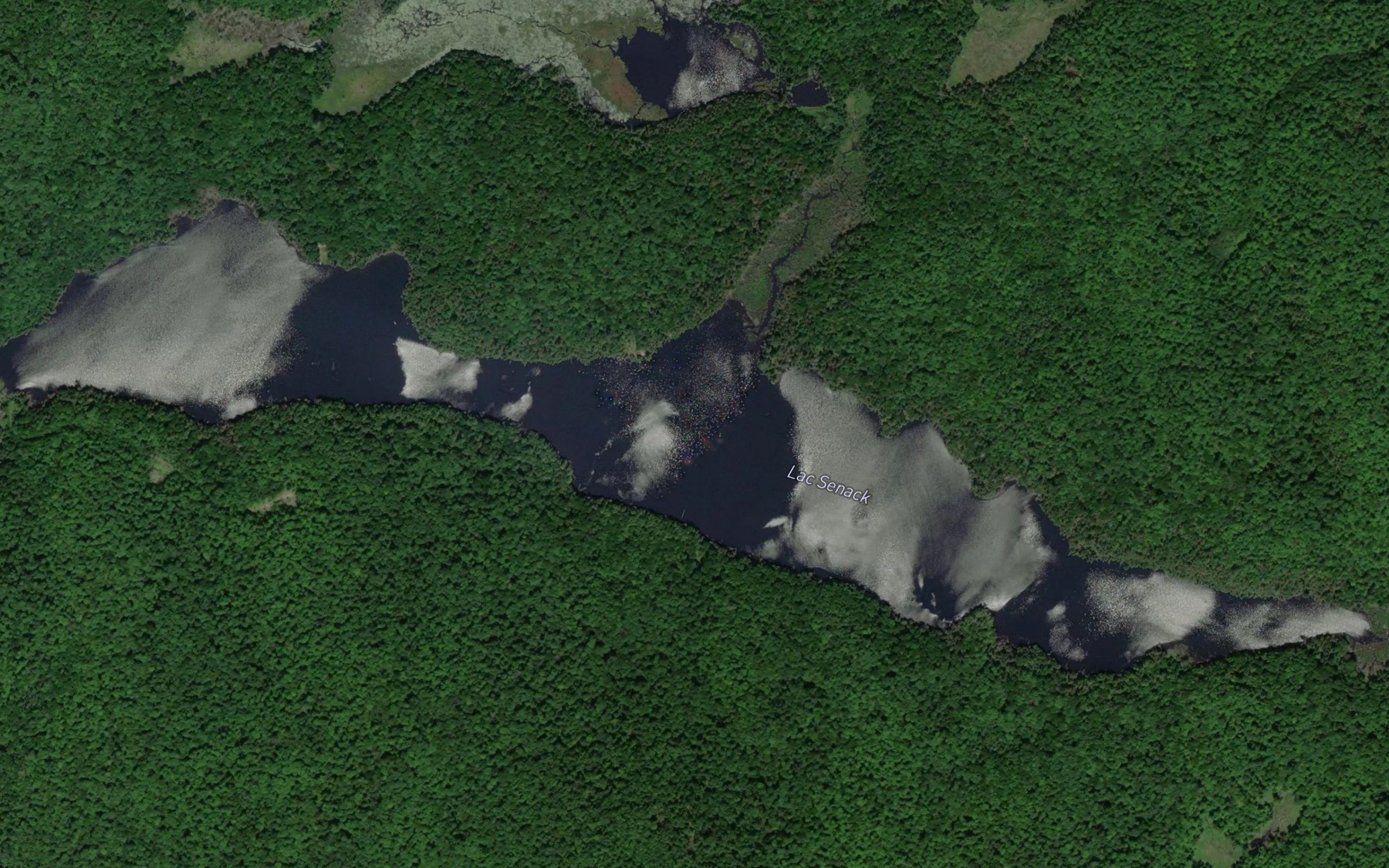 Satellite map of the Lac Senack