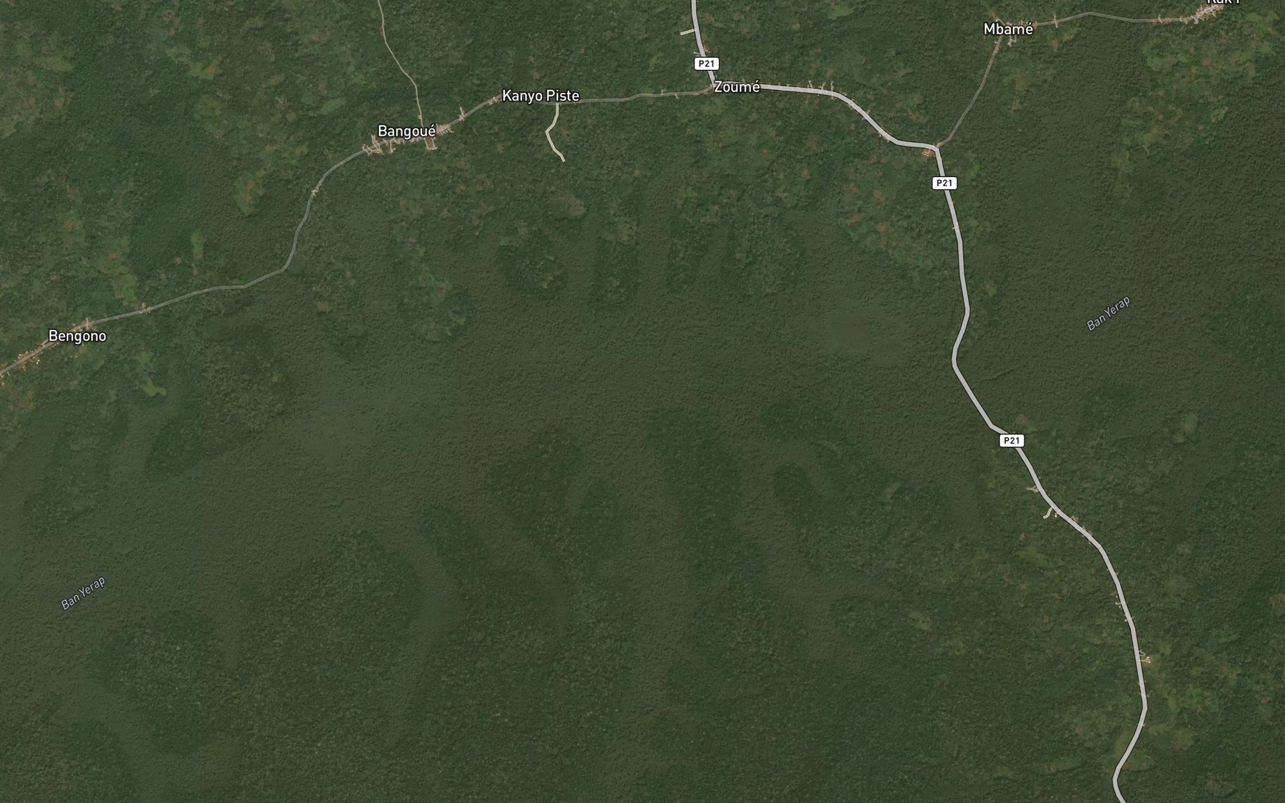 Satellite map of the Choumbou