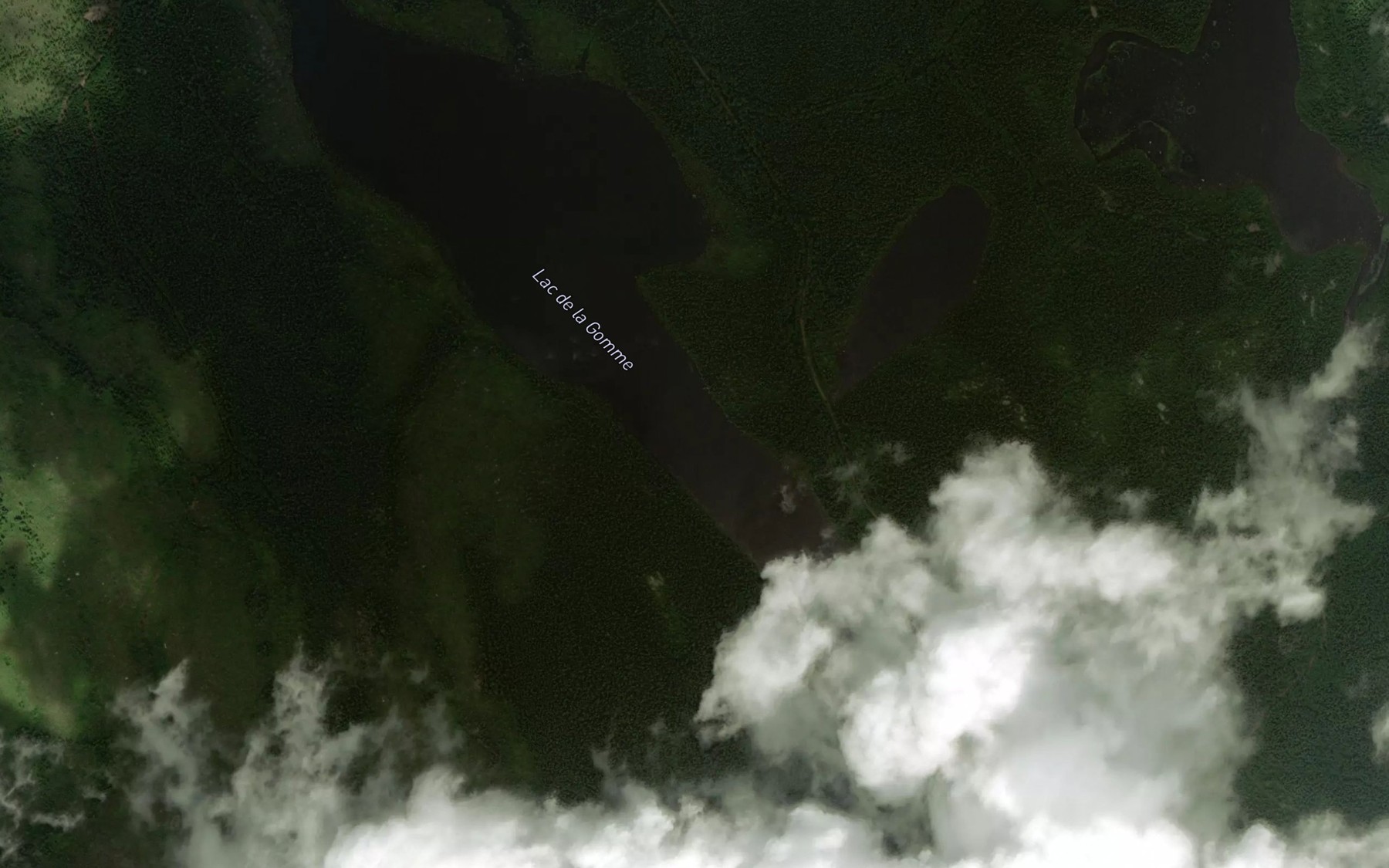 Satellite map of the Lac de la Gomme