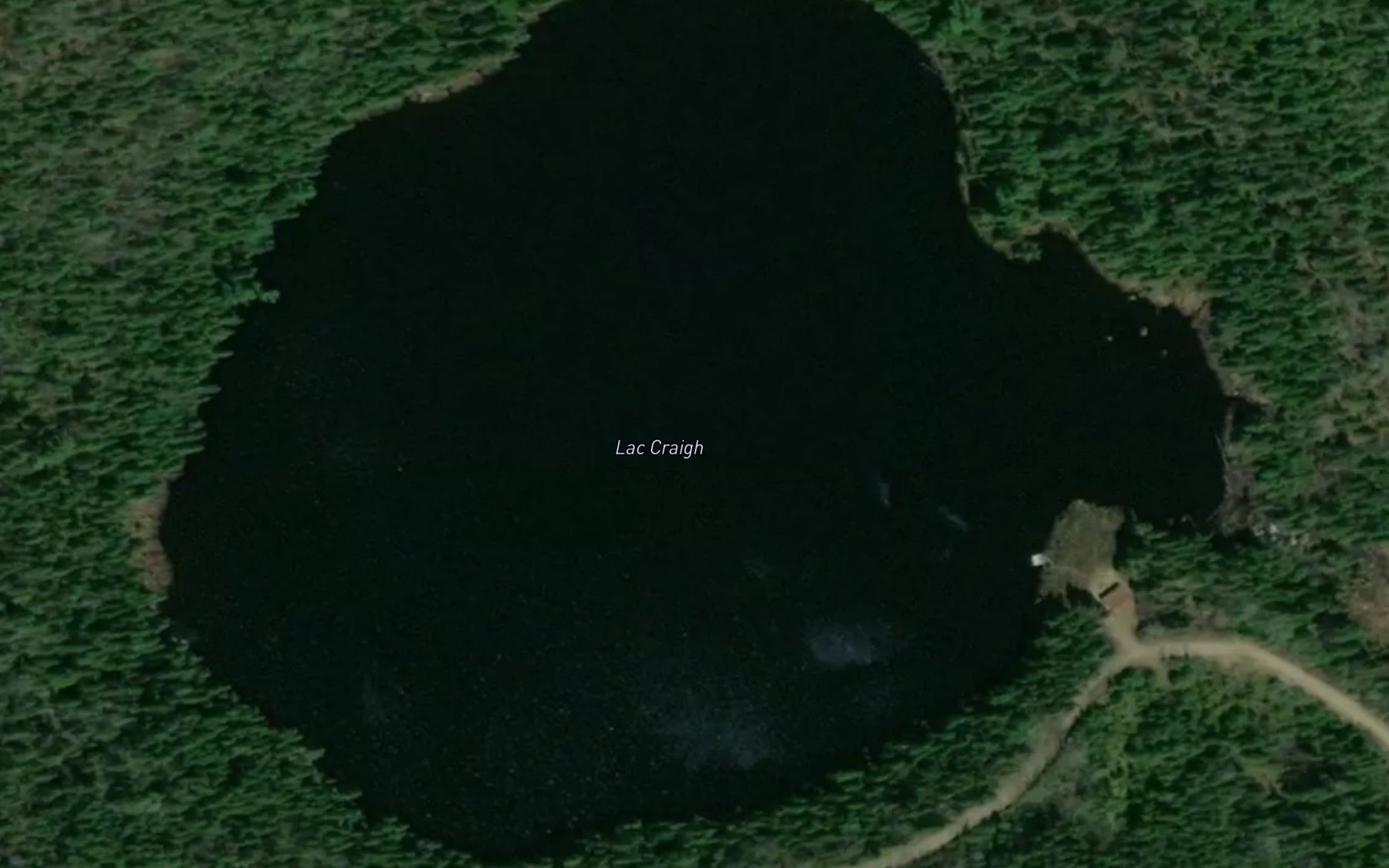 Satellite map of the Lac Craigh