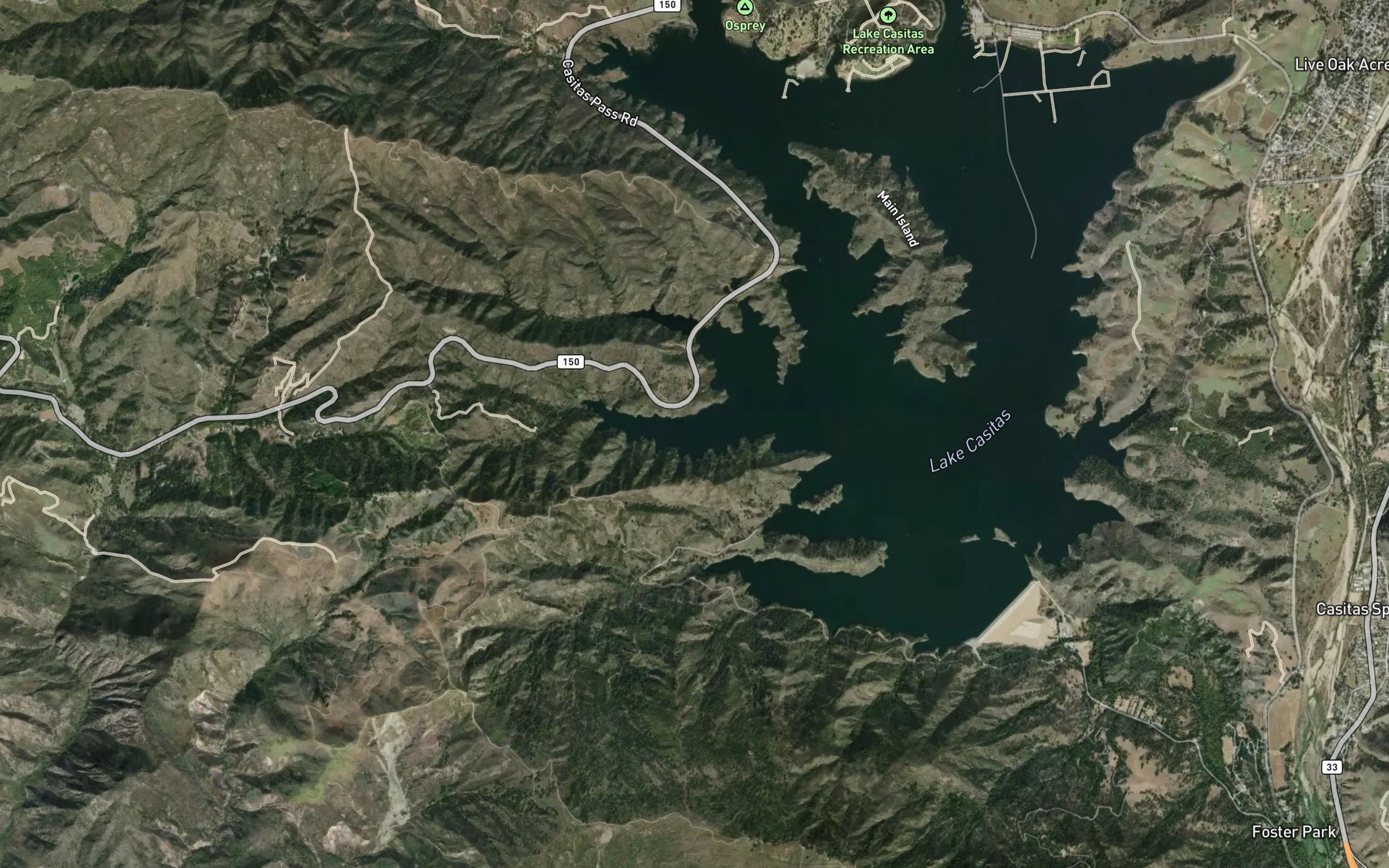 Satellite map of the Chismahoo Creek Arm