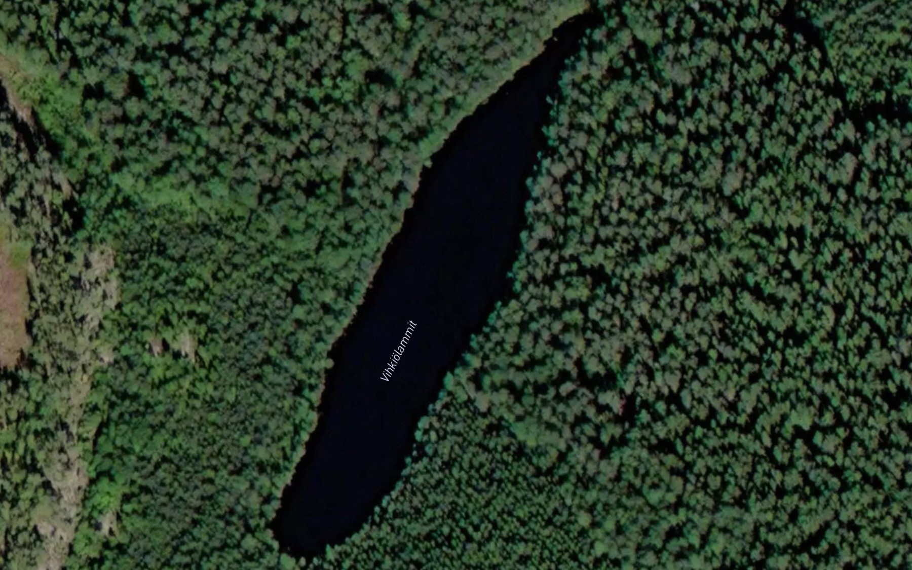 Satellite map of the Vihkiolammit