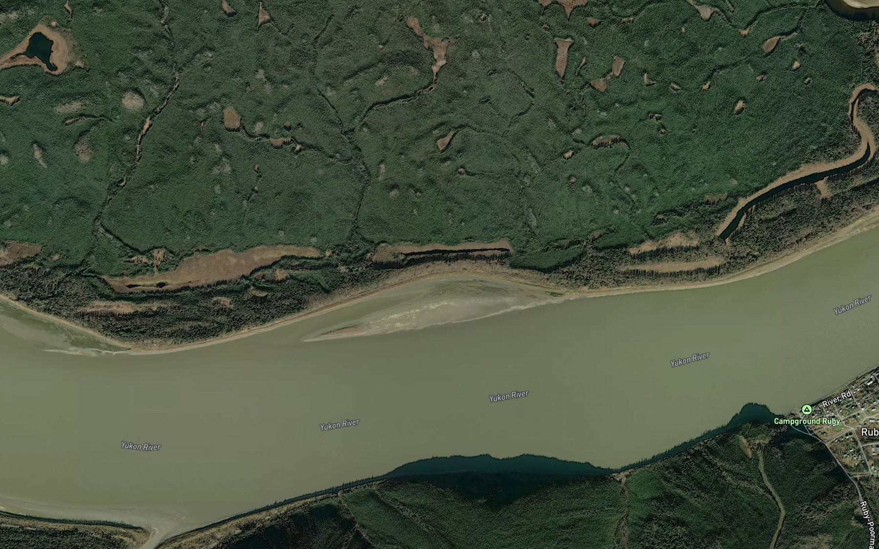 Satellite map of the Upper Niklaremut Creek