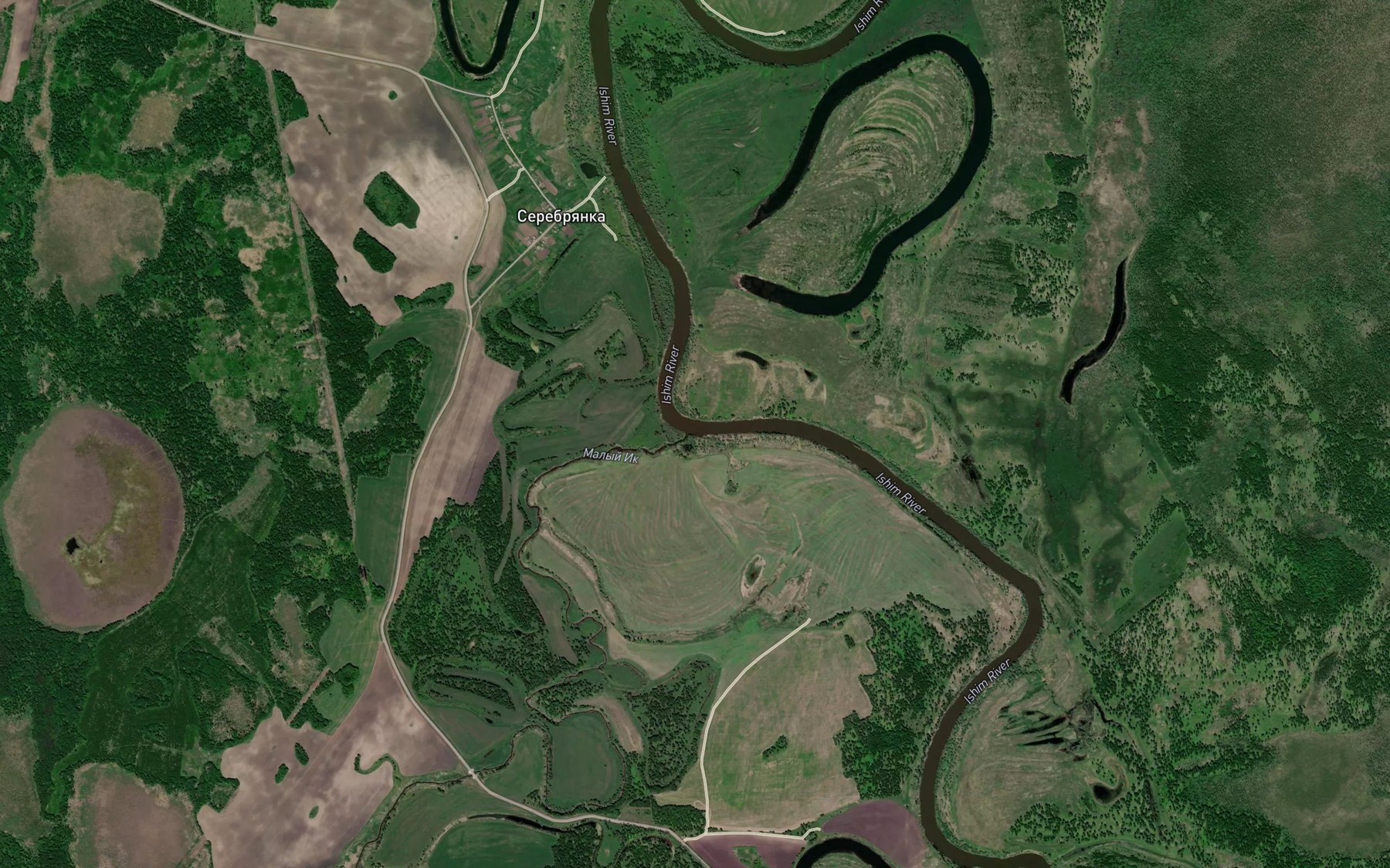 Satellite map of the Malyy Ik