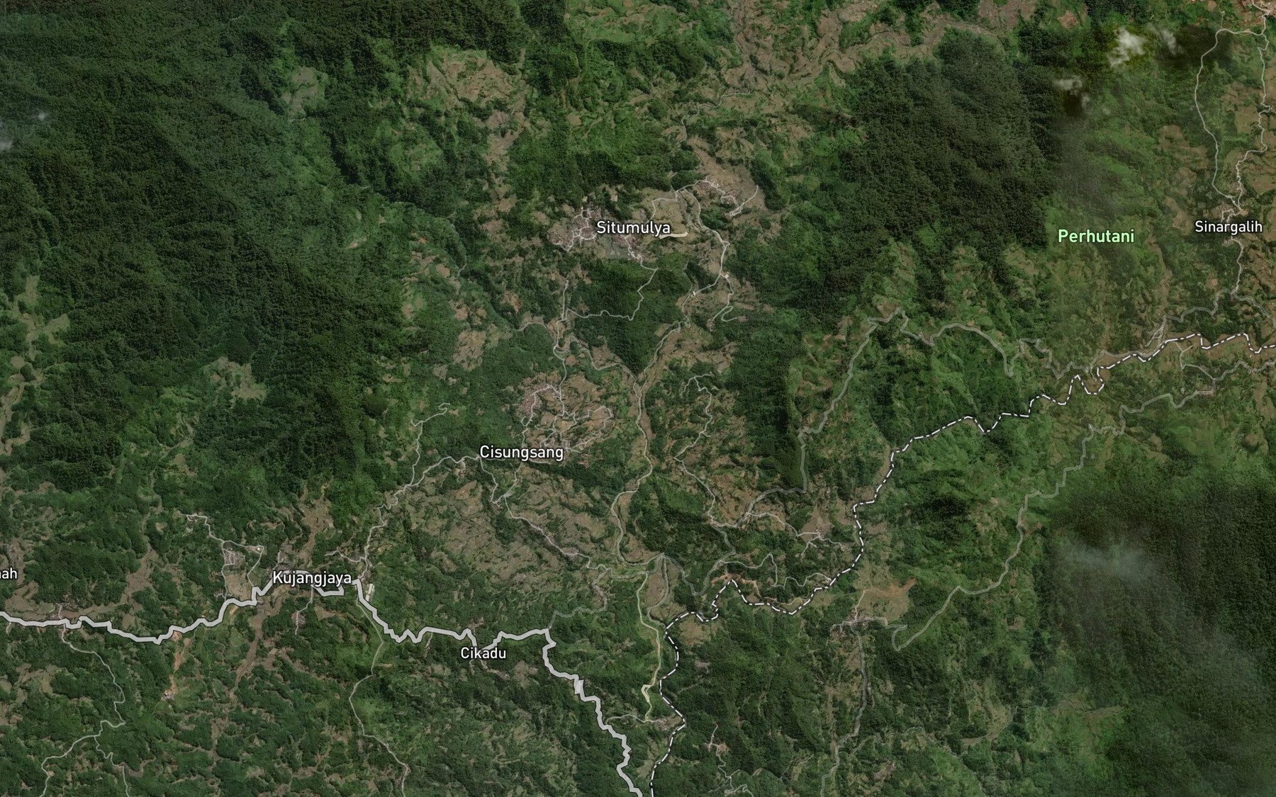 Satellite map of the Ci Kidang