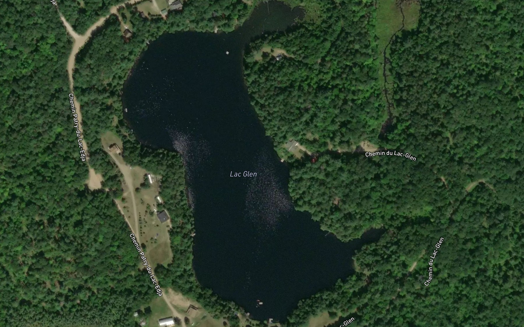 Satellite map of the Lac Glen