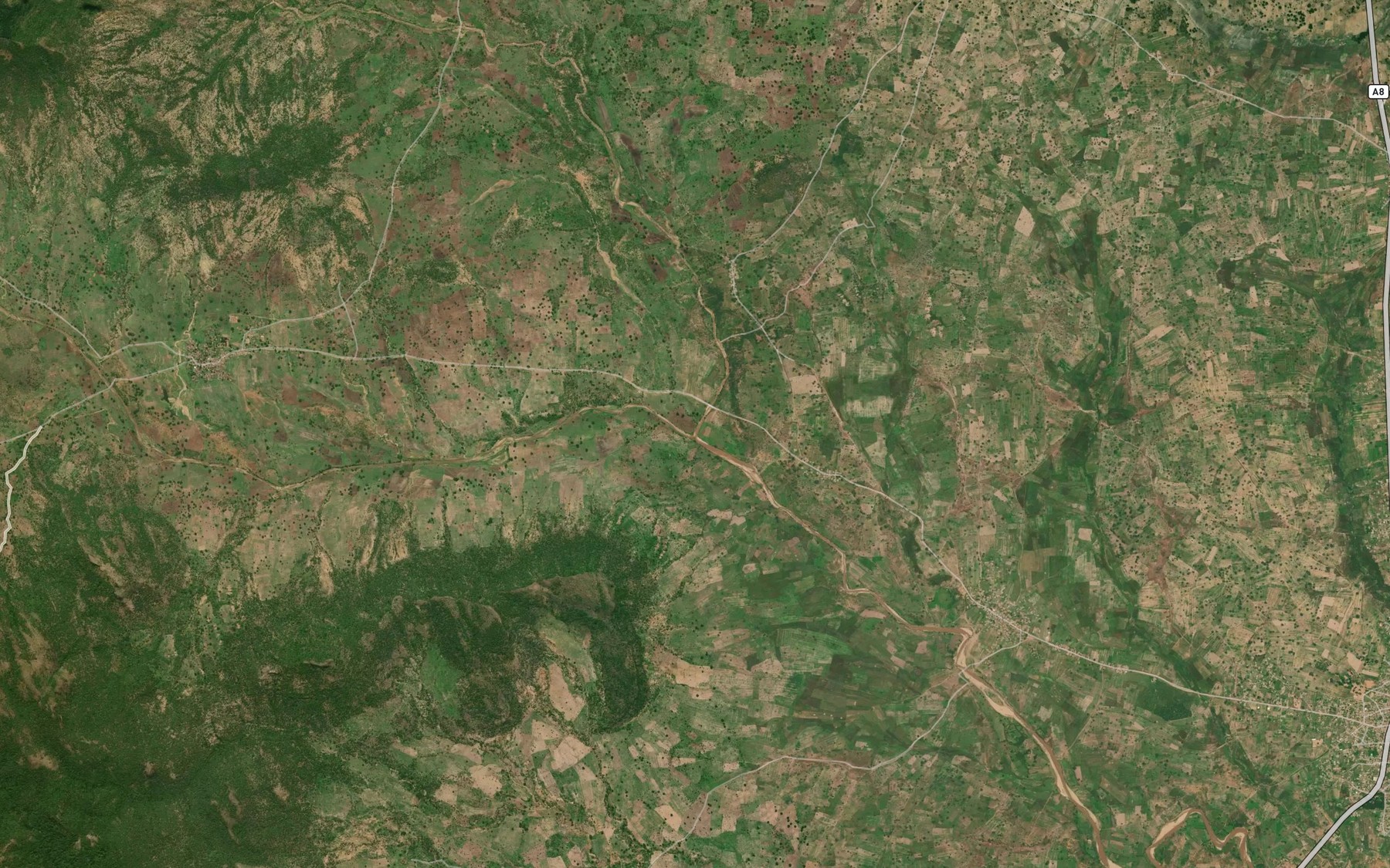 Satellite map of the MayoDenen