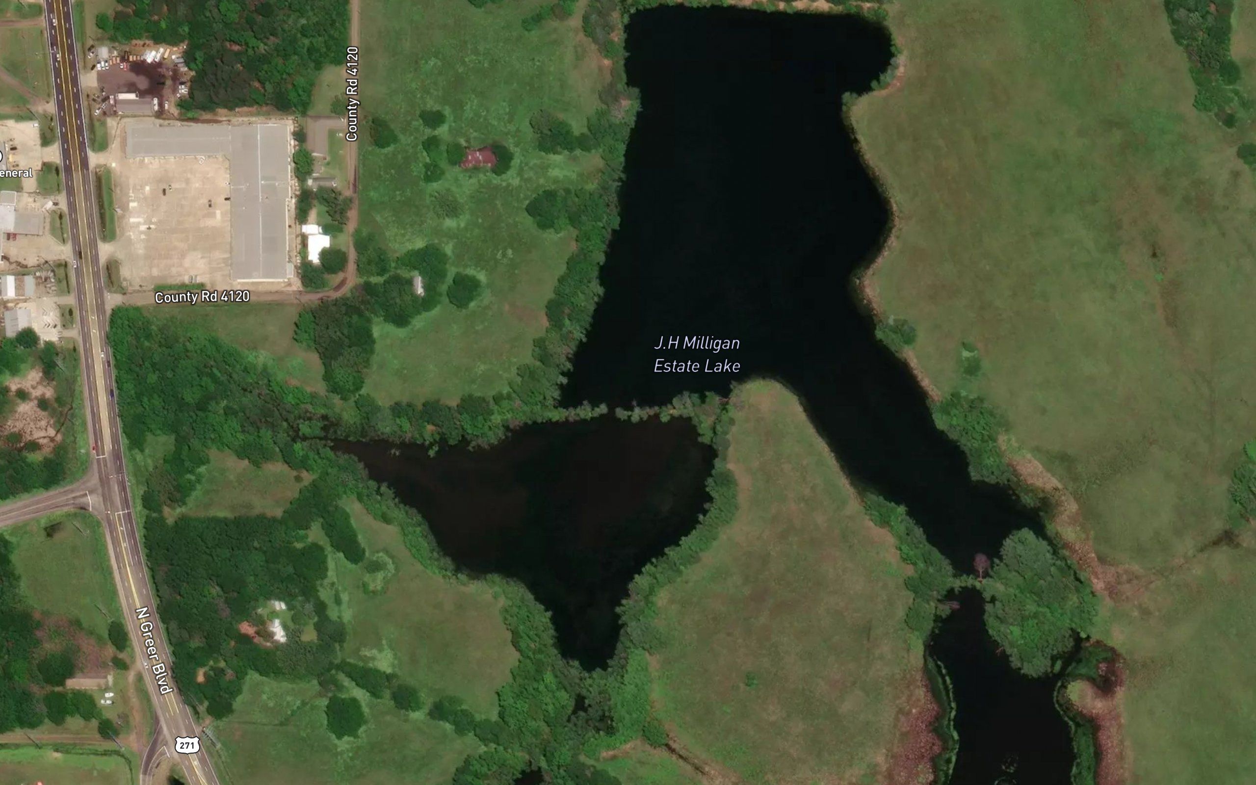 J H Milligan Estate Lake