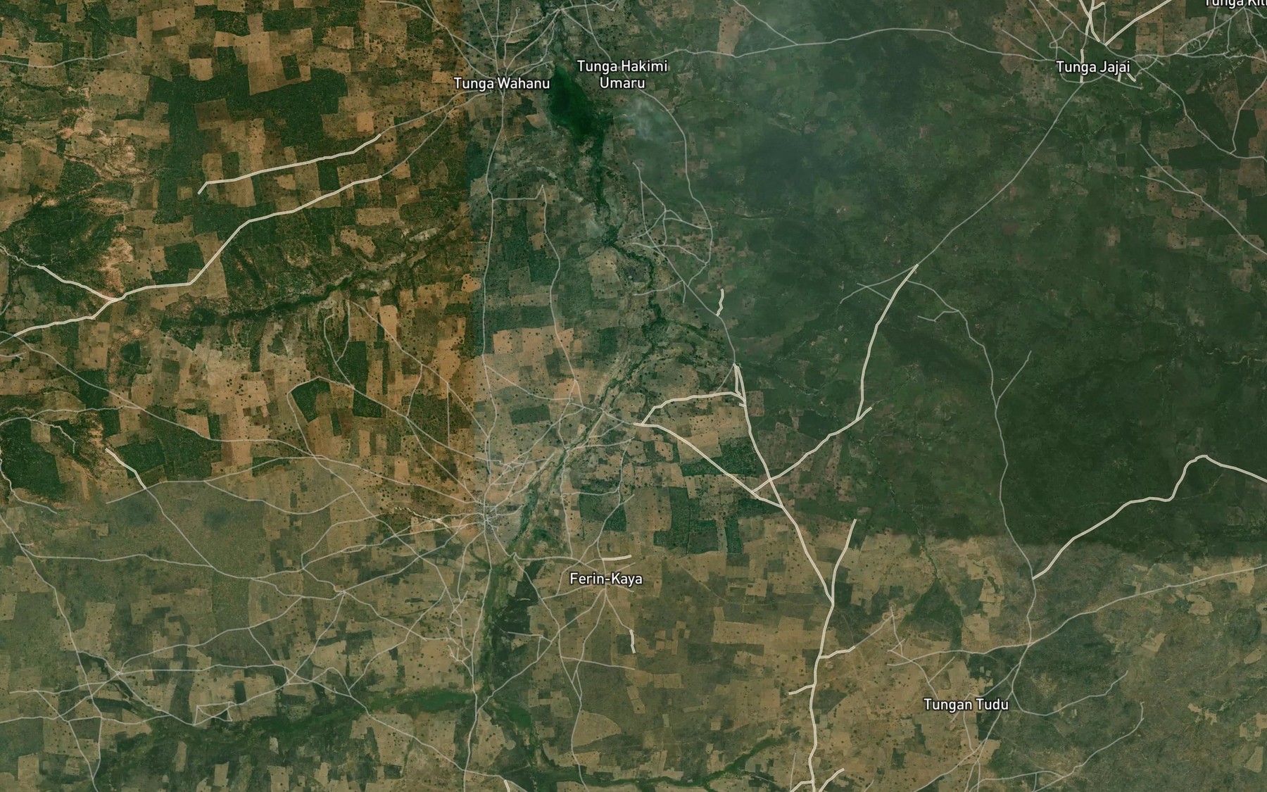 Satellite map of the River Ferinkaya