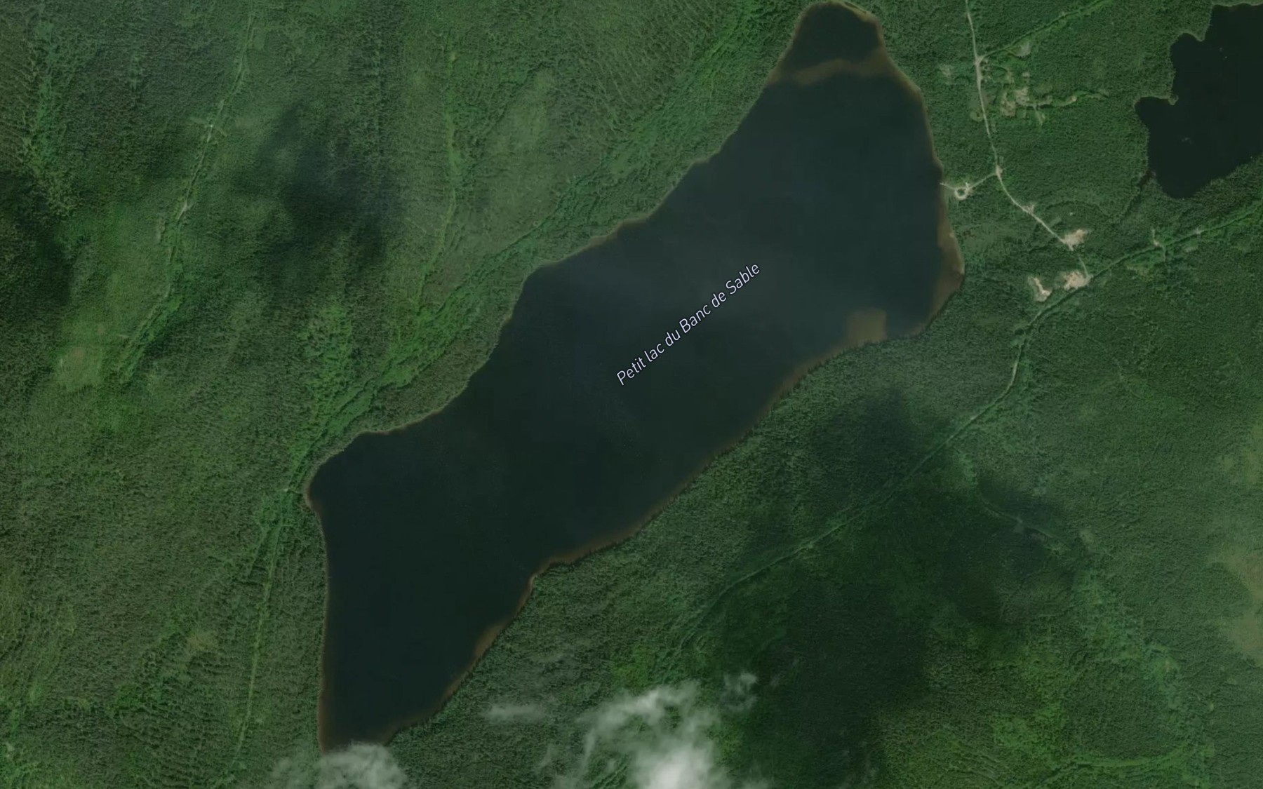 Satellite map of the Petit lac du Banc de Sable