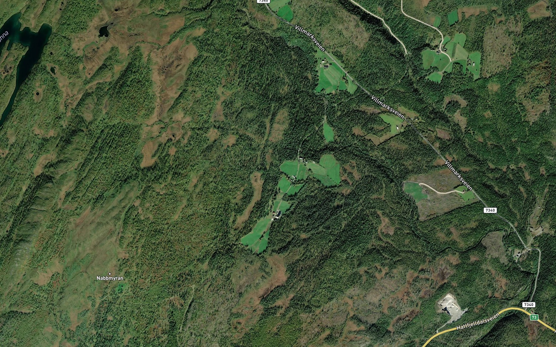 Satellite map of the Gardsbekken