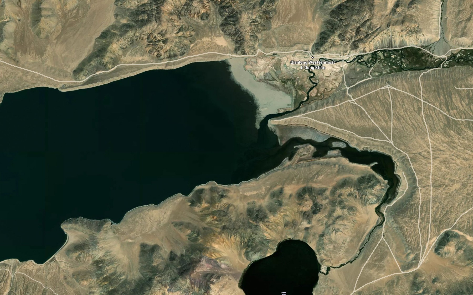 Satellite map of the Alichur