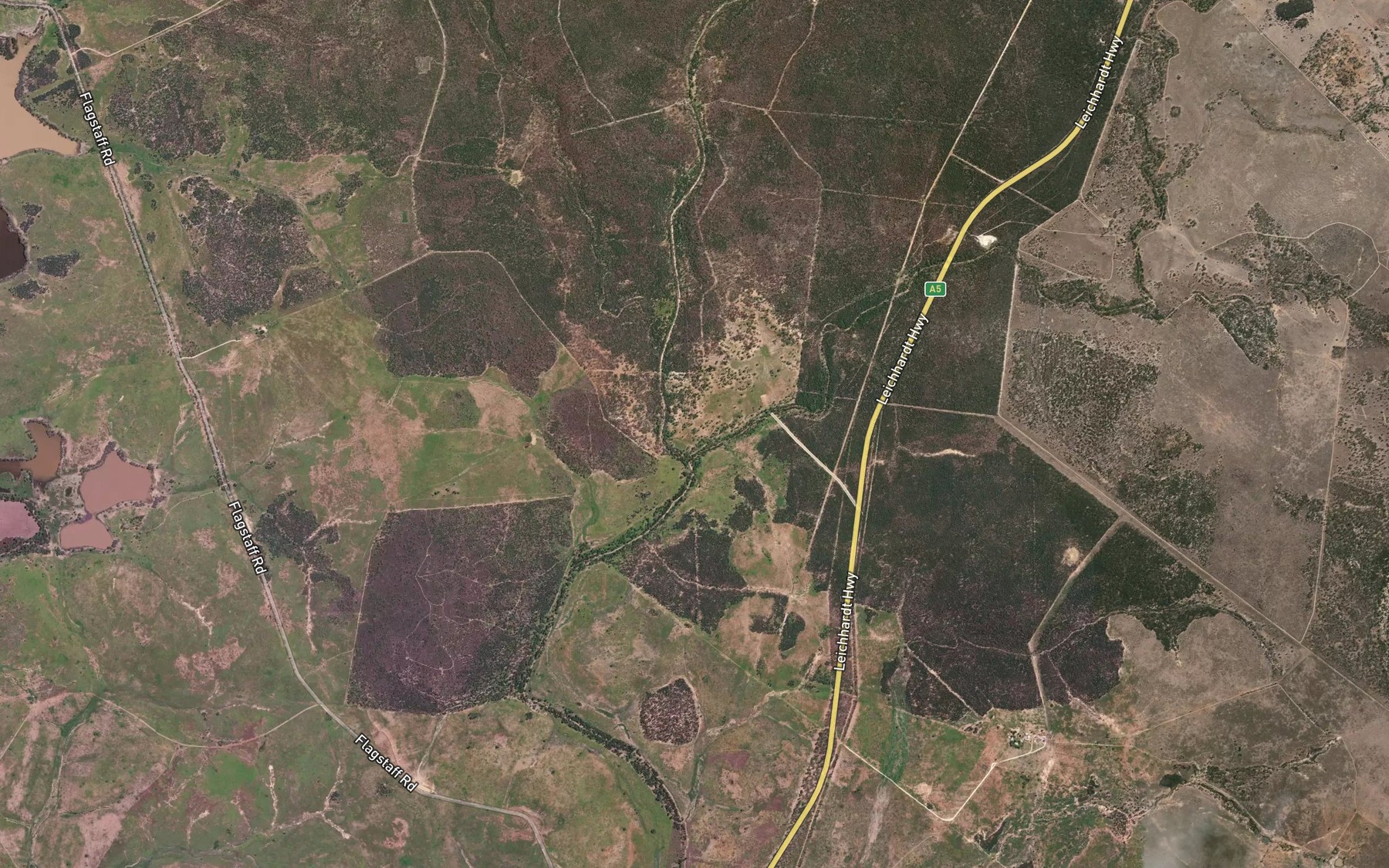 Satellite map of the Broom Creek