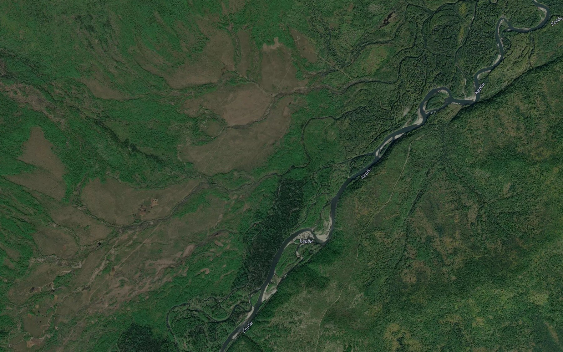 Satellite map of the Oden'ki