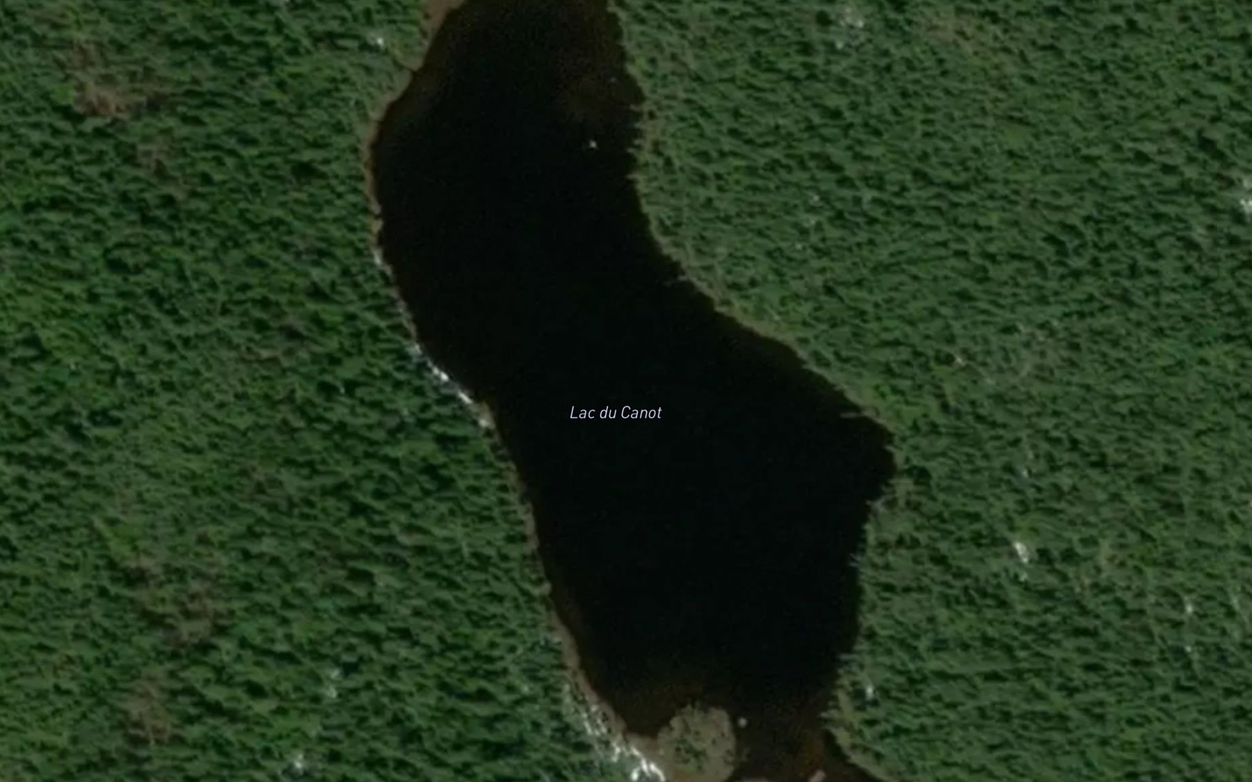 Satellite map of the Lac du Canot