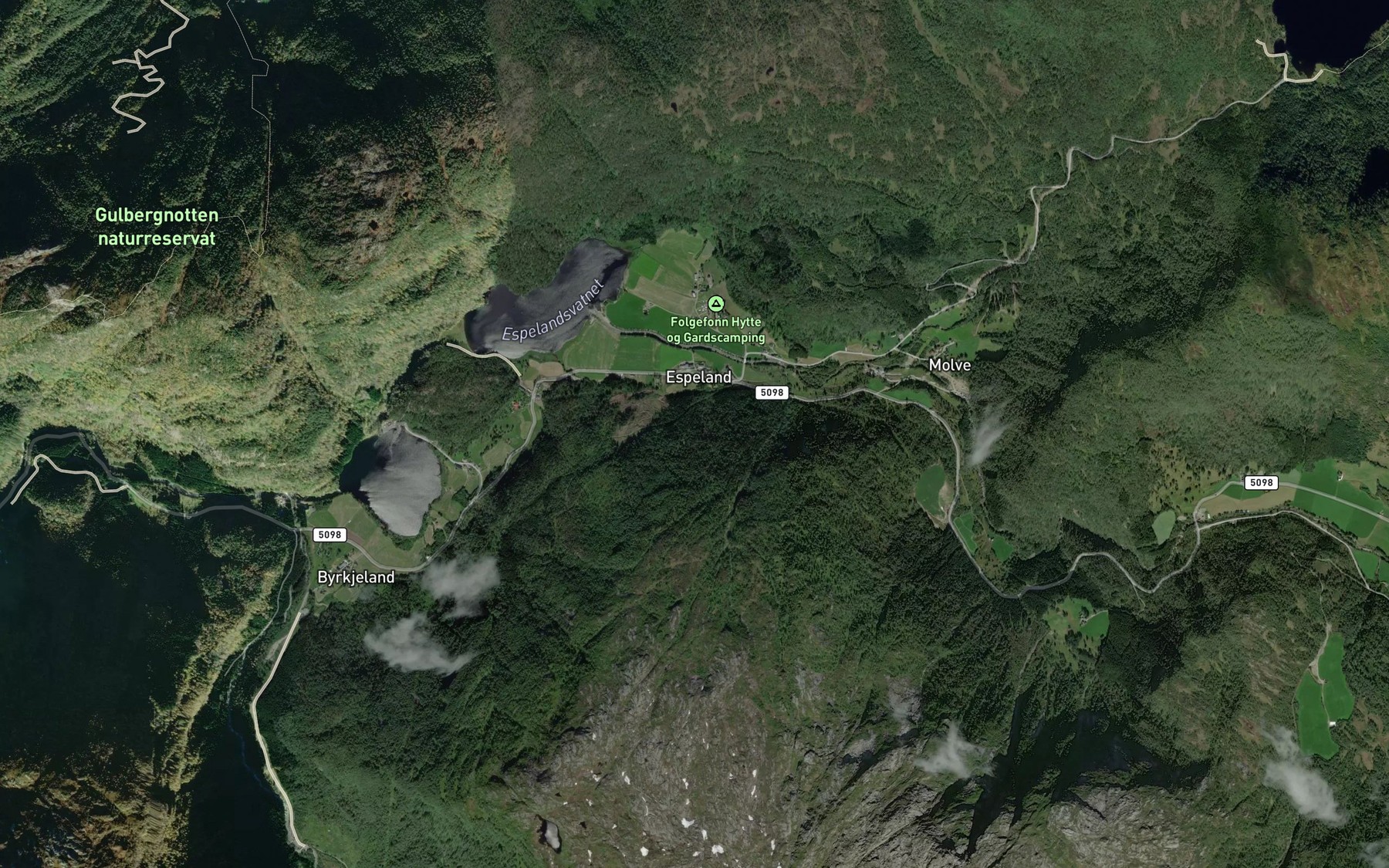 Satellite map of the Svabekken