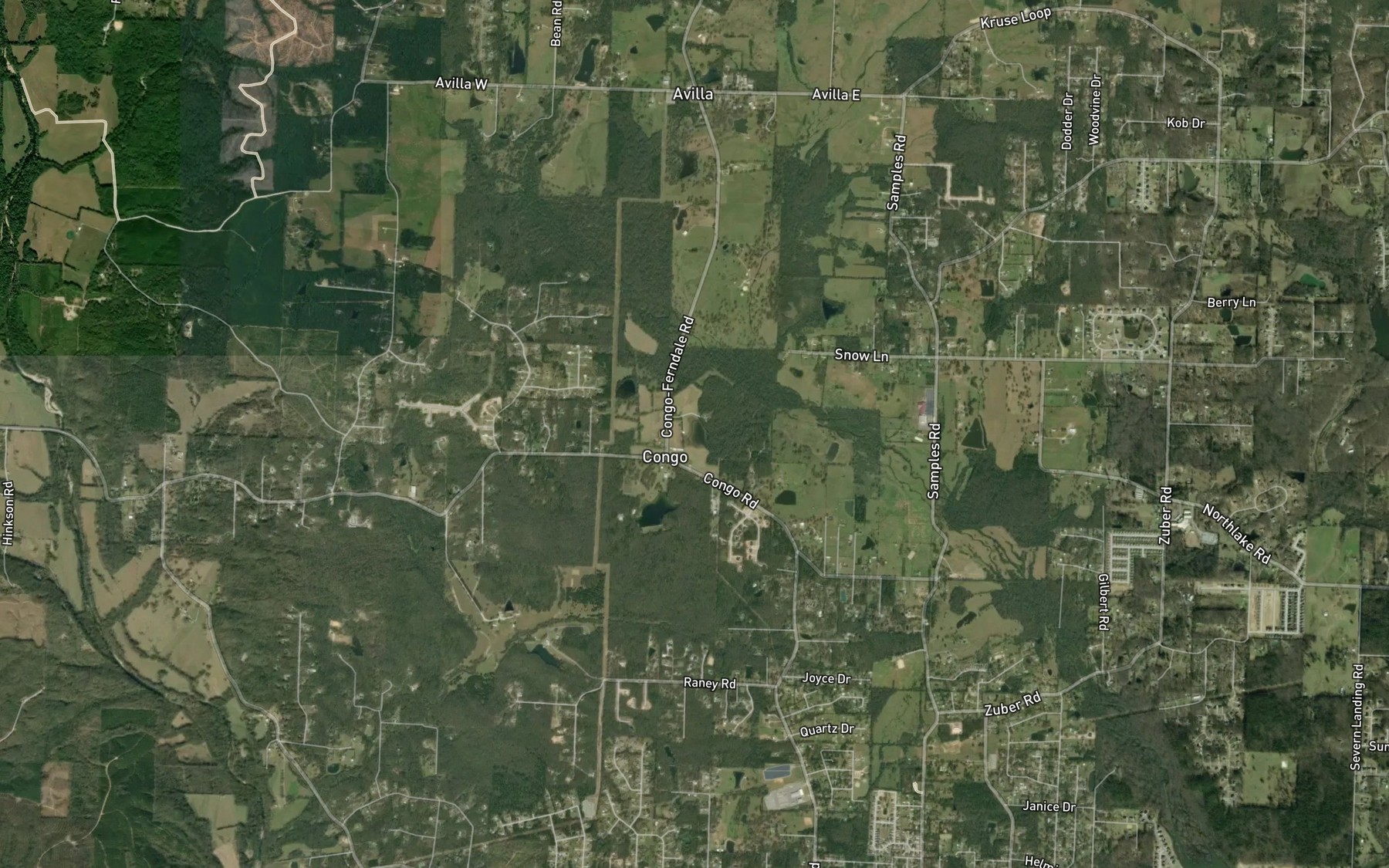Satellite map of the Helmich Lake