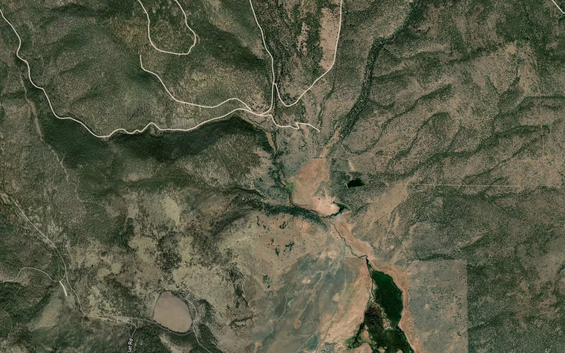 Satellite map of the Cottonwood Creek