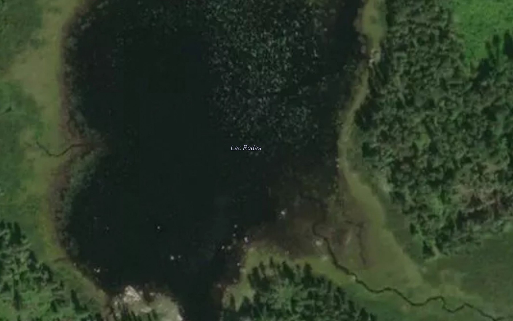 Satellite map of the Lac Rodas