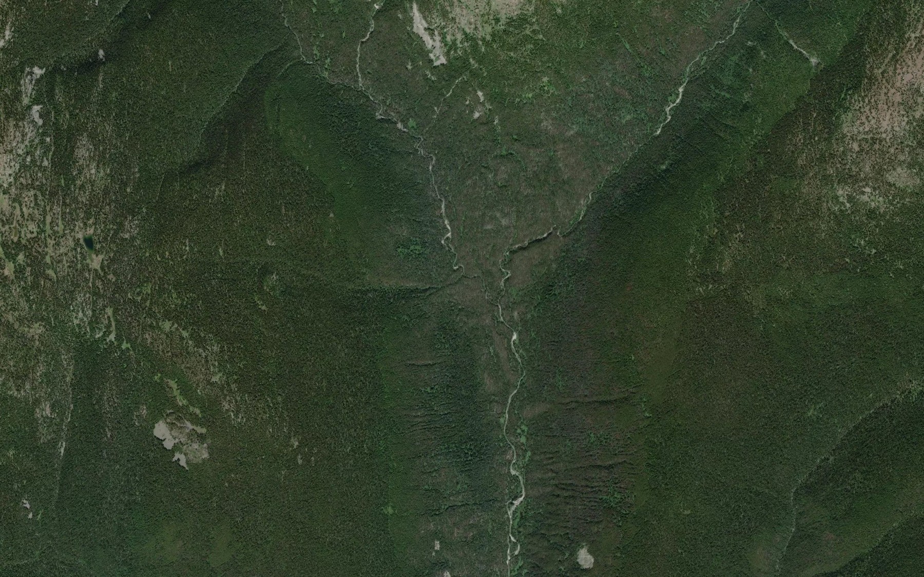 Satellite map of the Rampalo Creek
